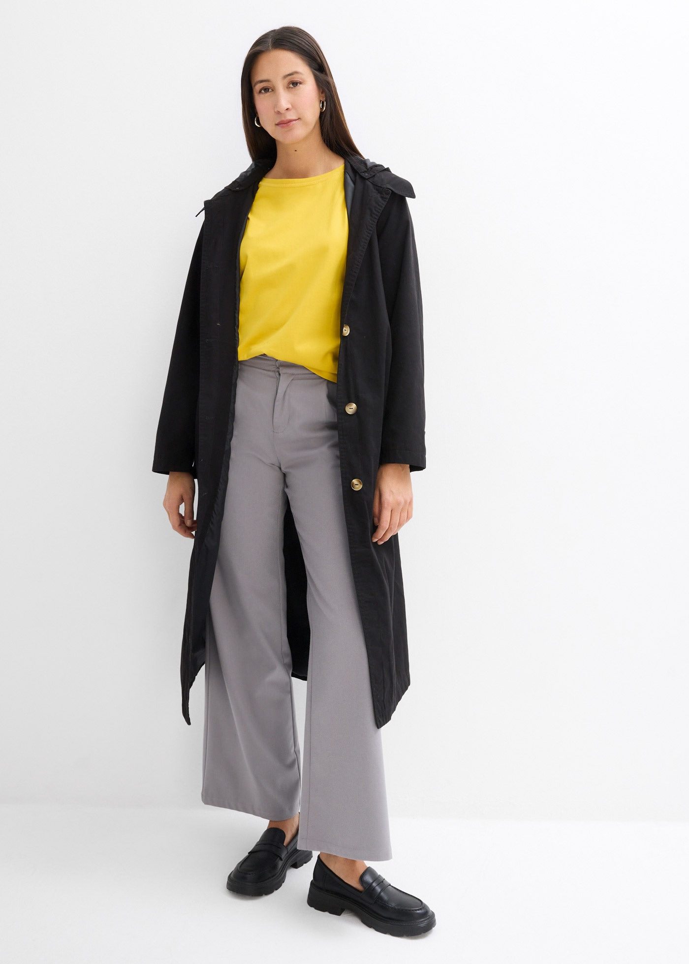 bonprix T-Shirt bequeme Passform, Kurzarm, für Frühling und Sommer, aus Baumwolle