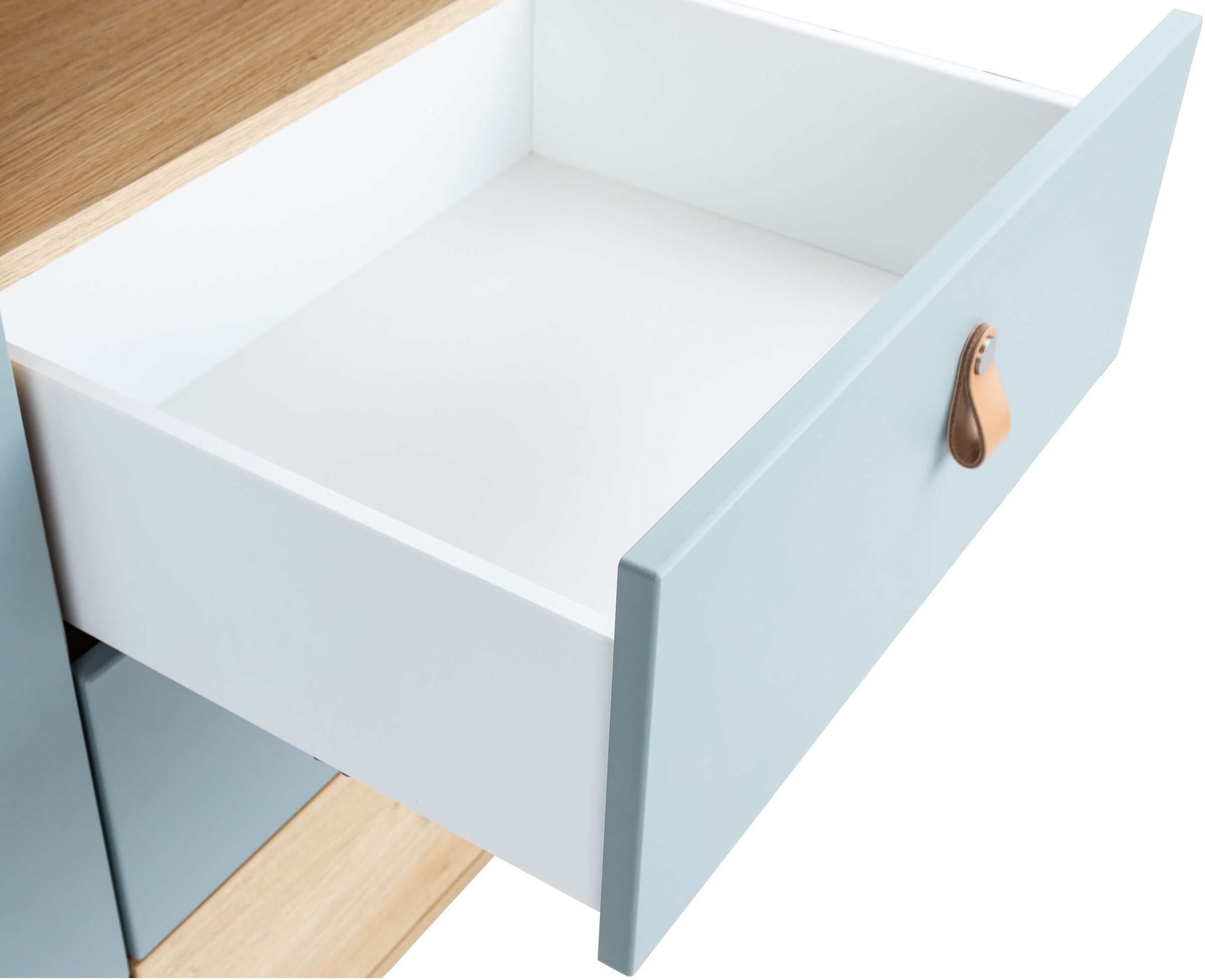 arthur berndt Babyzimmer-Komplettset »Babyzimmer-Set »Roofy« 3-teilig mit 2-türigem Kleiderschrank«, (Set, 3 tlg., Babymöbel-Set »Roofy« Kleiderschrank,Kinderbett+Wickelkommode)