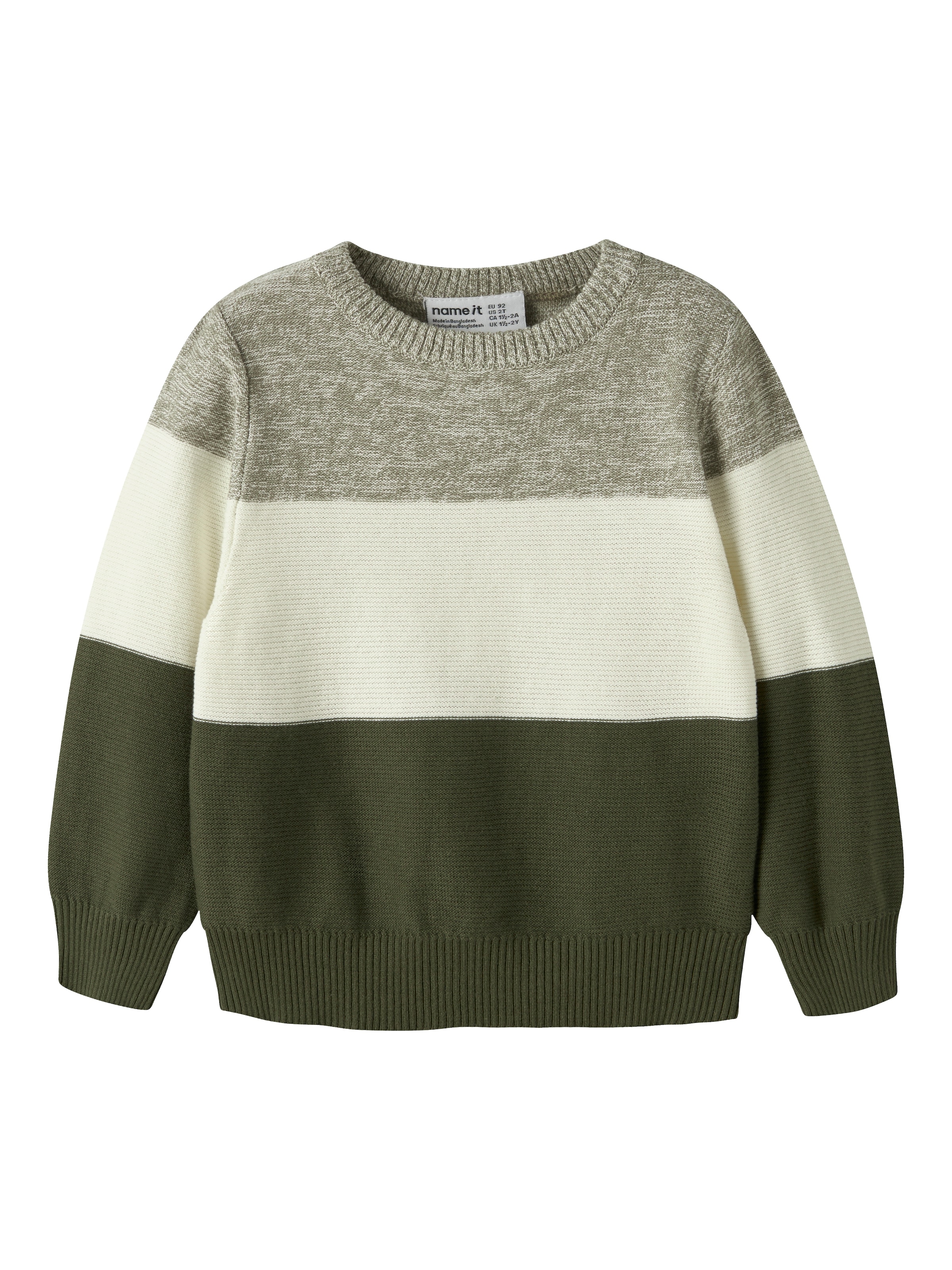 Name It Rundhalspullover »NMMVOHAN LS KNIT« Baumwolle, regular fit