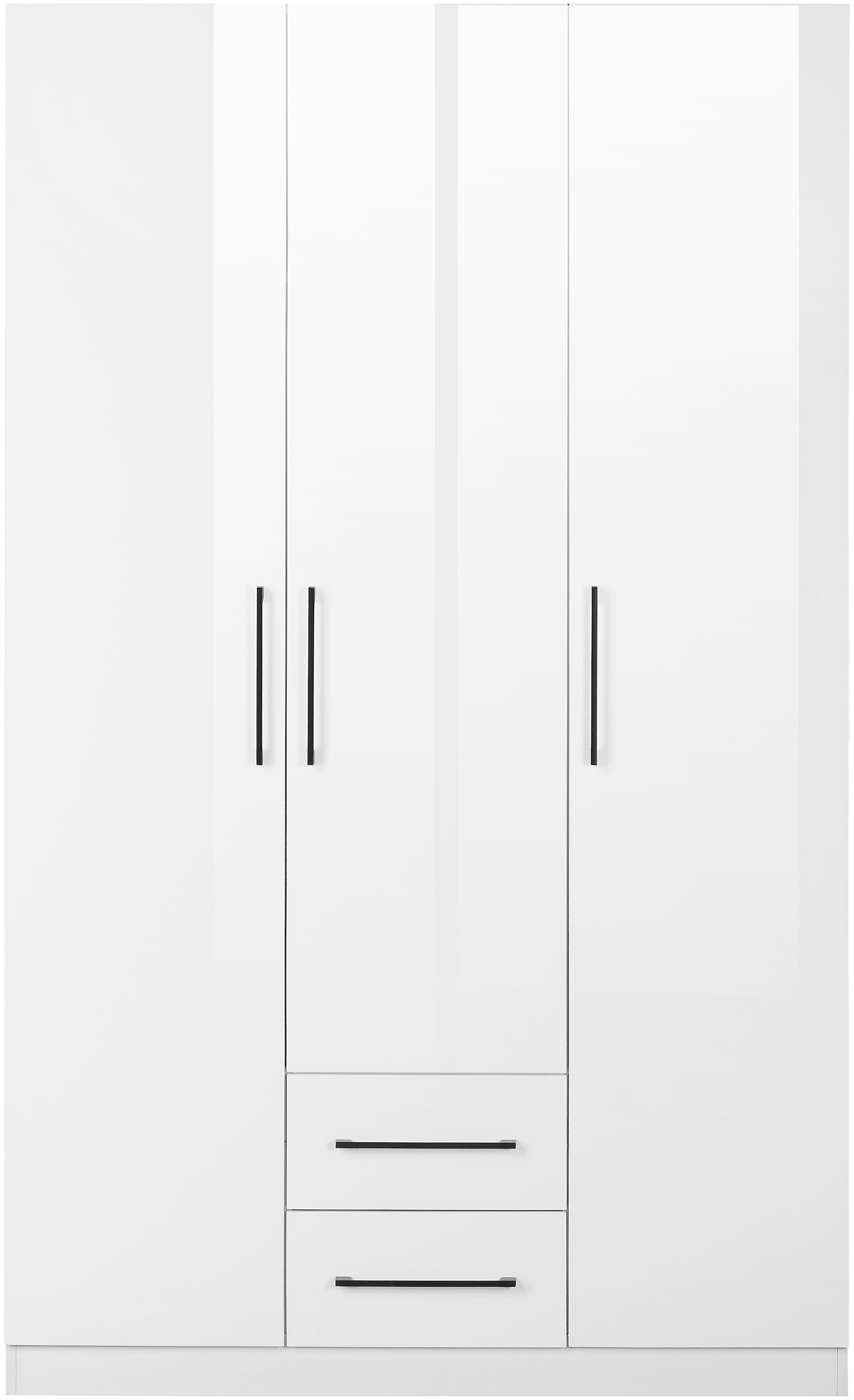 OTTO home Kleiderschrank »Sylt Schlafzimmerschrank Garderobe Schrank Bestseller hochglanz« Drehtürenschrank mit perfekter Innenausstattung, Breite 120cm