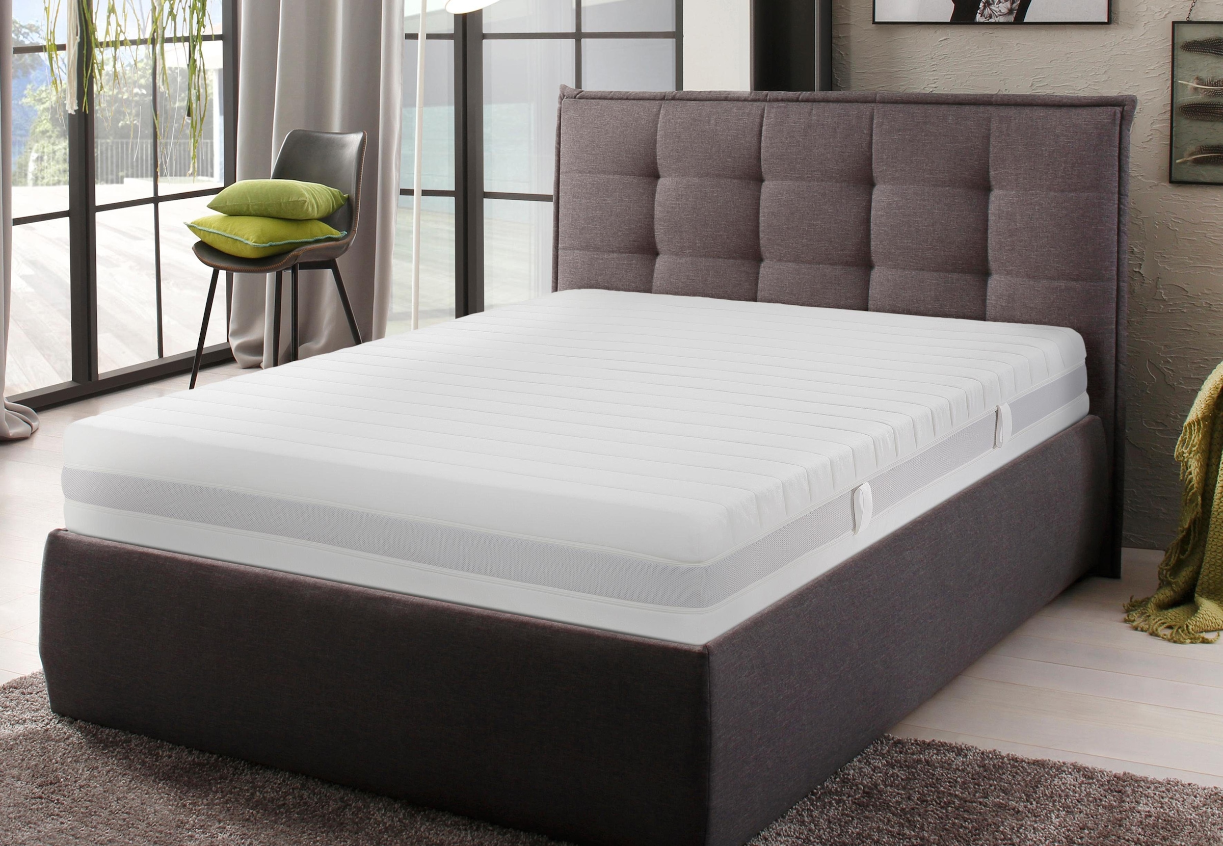 Malie Taschenfederkernmatratze »Matratze Königin 7 Zonen Tonnentaschenfederkernmatratze«, 24 cm hoch, Raumgewicht: 30 kg/m³, 1000 Federn, (1 St.), 90x200cm& weitere Größen, Matratze H2, H3, H4, H5