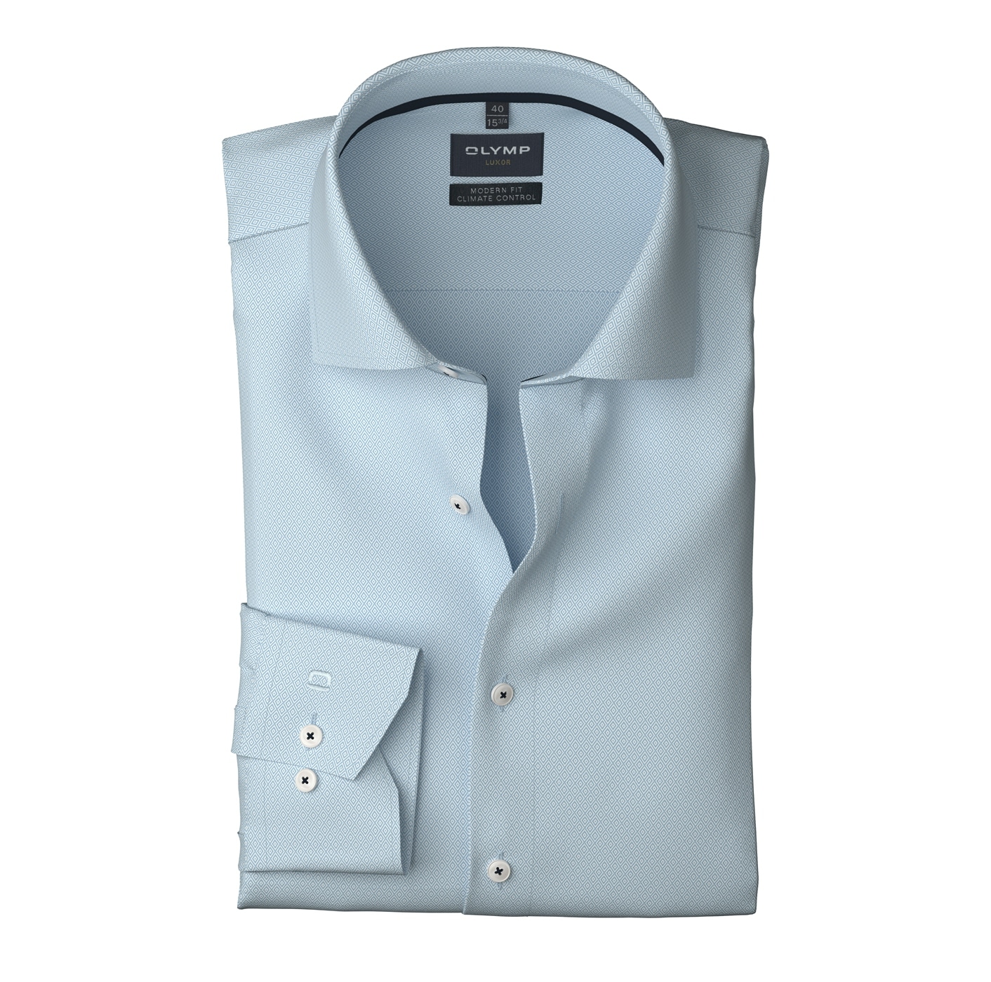 OLYMP Langarmhemd »Luxor 24/Seven« Climate Control, modern fit, Businesshemd, Global Kentkragen