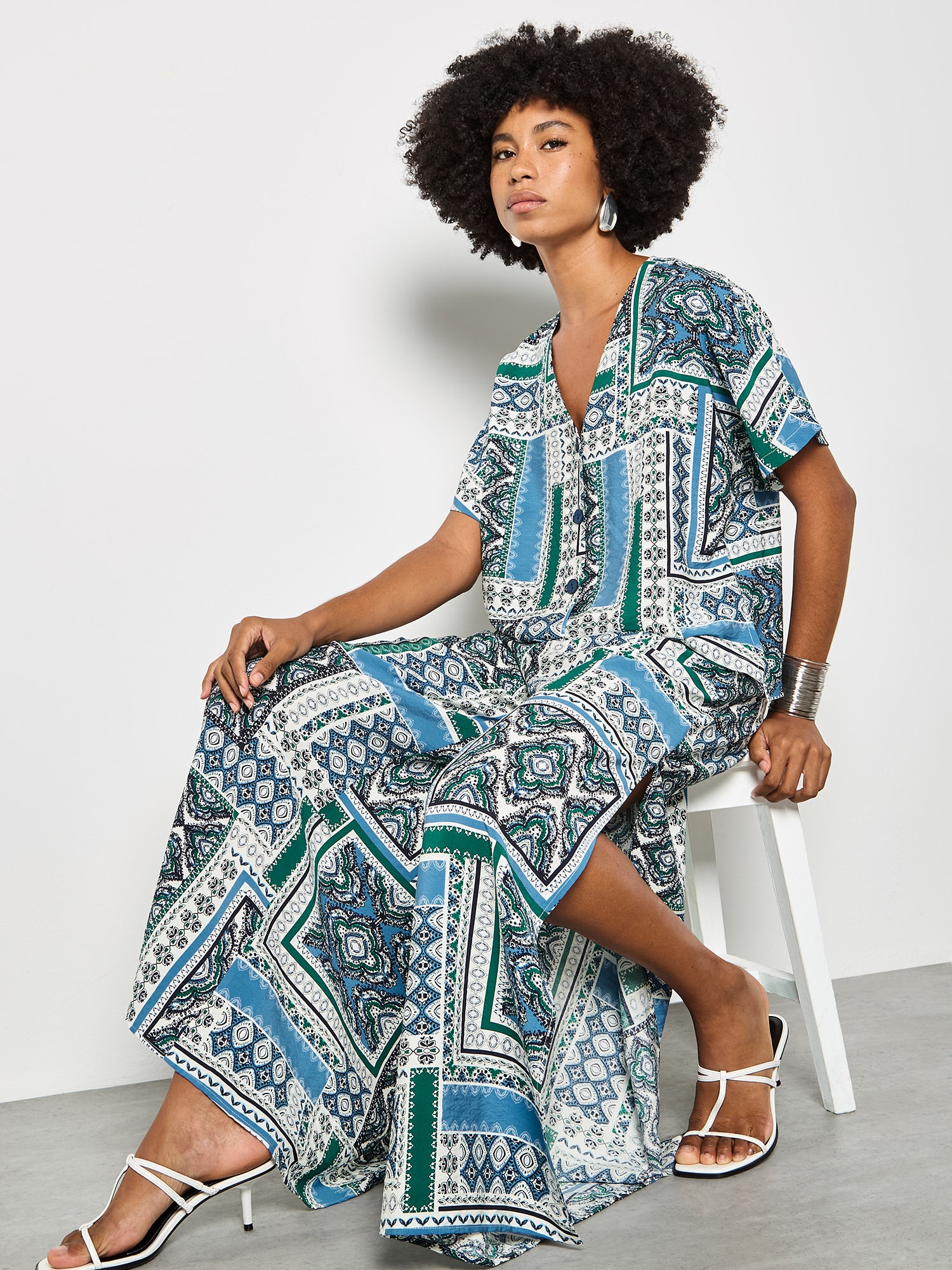 Apricot Palazzohose »Folk-Patchwork-Hose«  mit weitem Bein