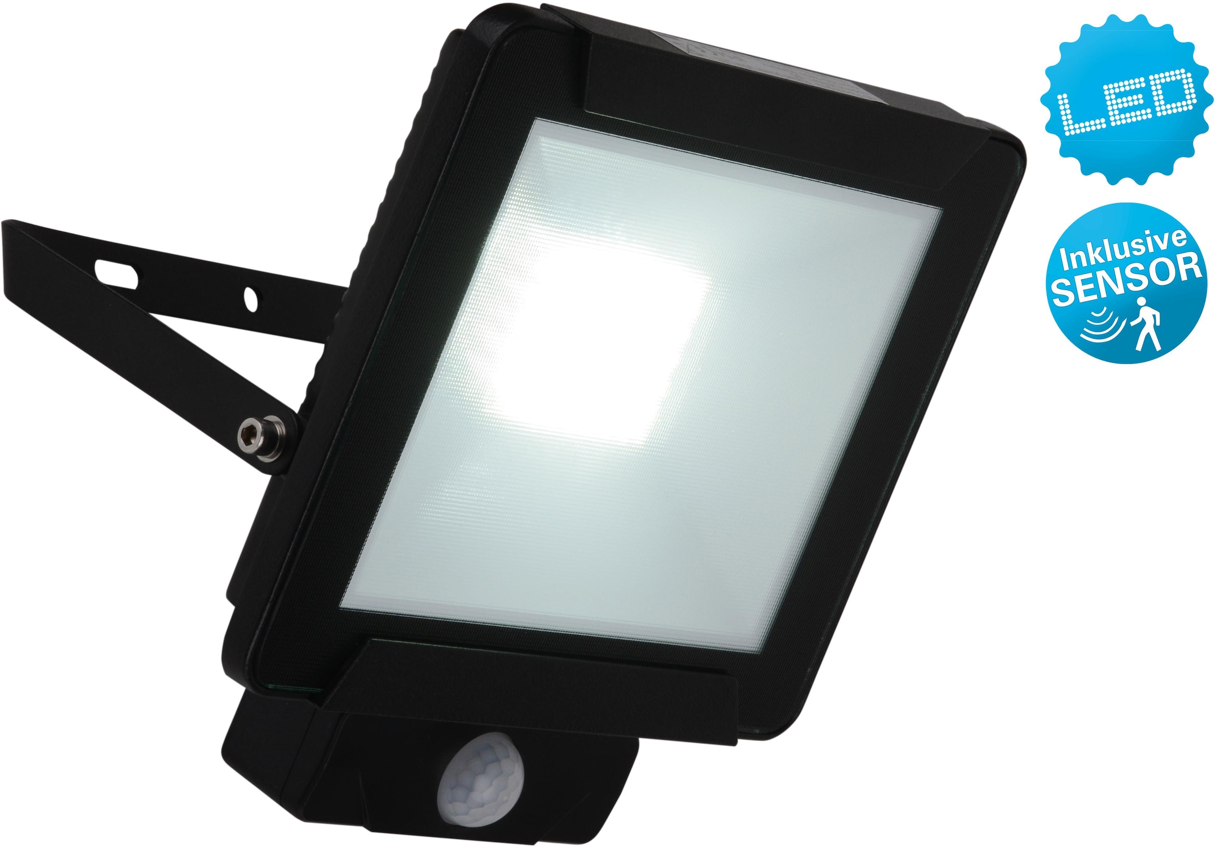 näve LED Außen-Wandleuchte »Radia«, Leuchtmittel LED-Board | LED fest integriert, Zeiteinstellung, incl. Sensor/Bewegungsmelder, Lichteinstellung