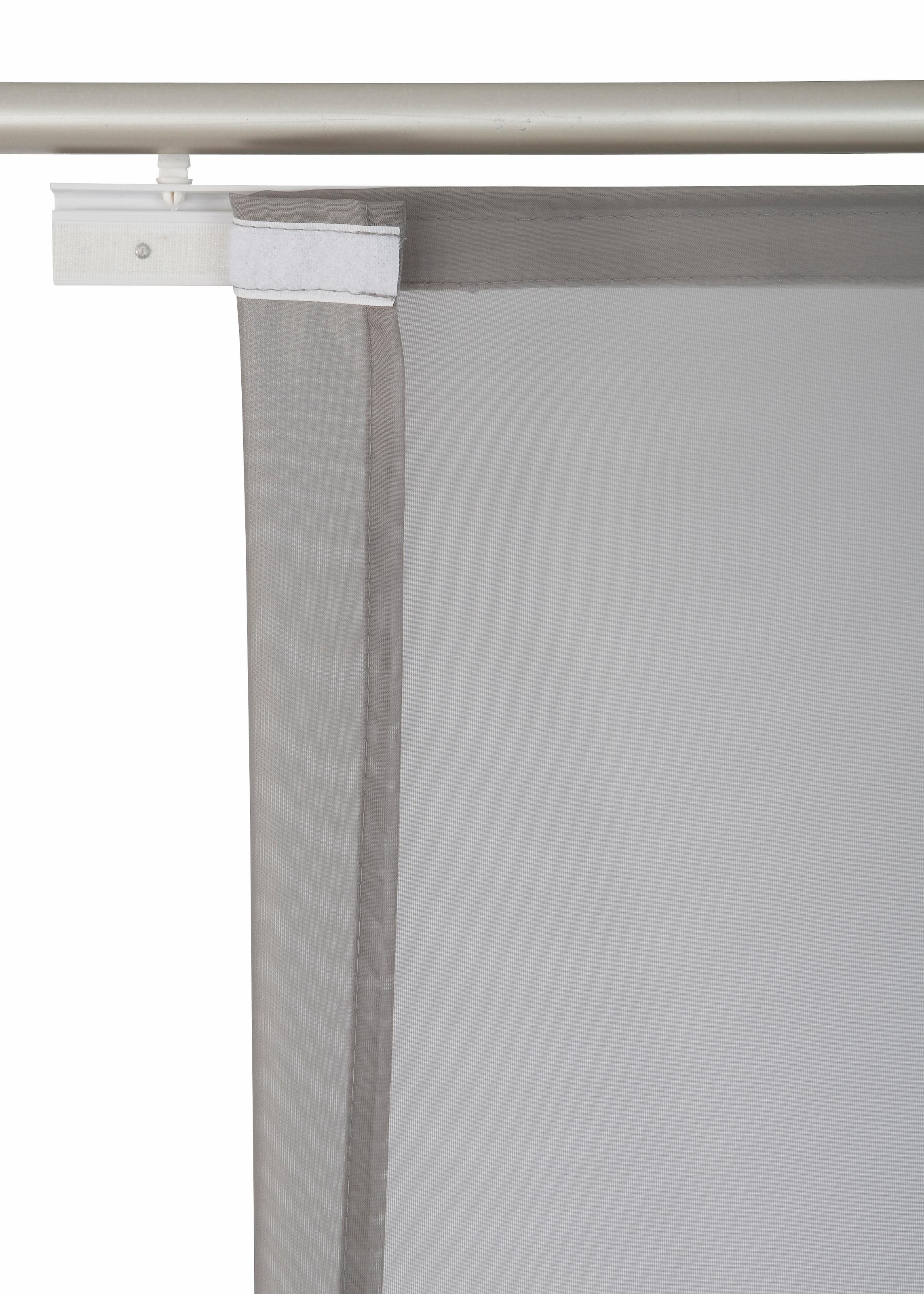 my home Schiebegardine »Xanten« Klettband 2 Stk. tlg. 2-er Set, mit Befestigungszubehör, Breite 57 cm, Raumteiler, modern