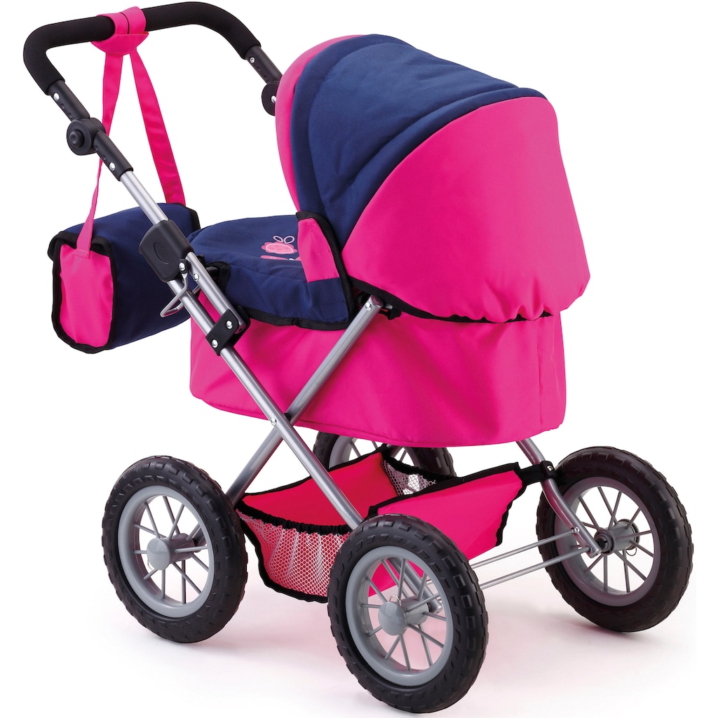 Bayer Puppenwagen »Trendy, pink/blau«, inkl. Wickeltasche