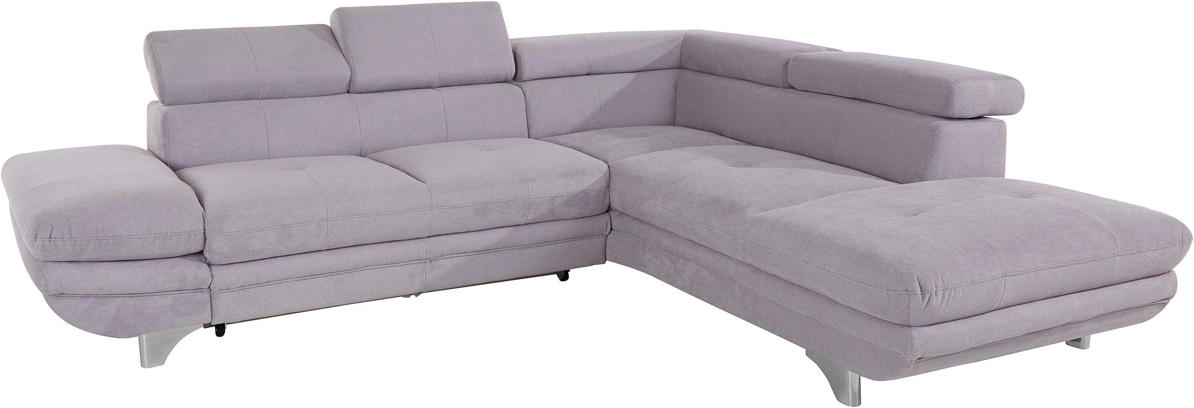 COTTA Ecksofa »Enterprise L-Form«, mit Arm- & Kopfteilverstellung, wahlweise mit Bettfunktion