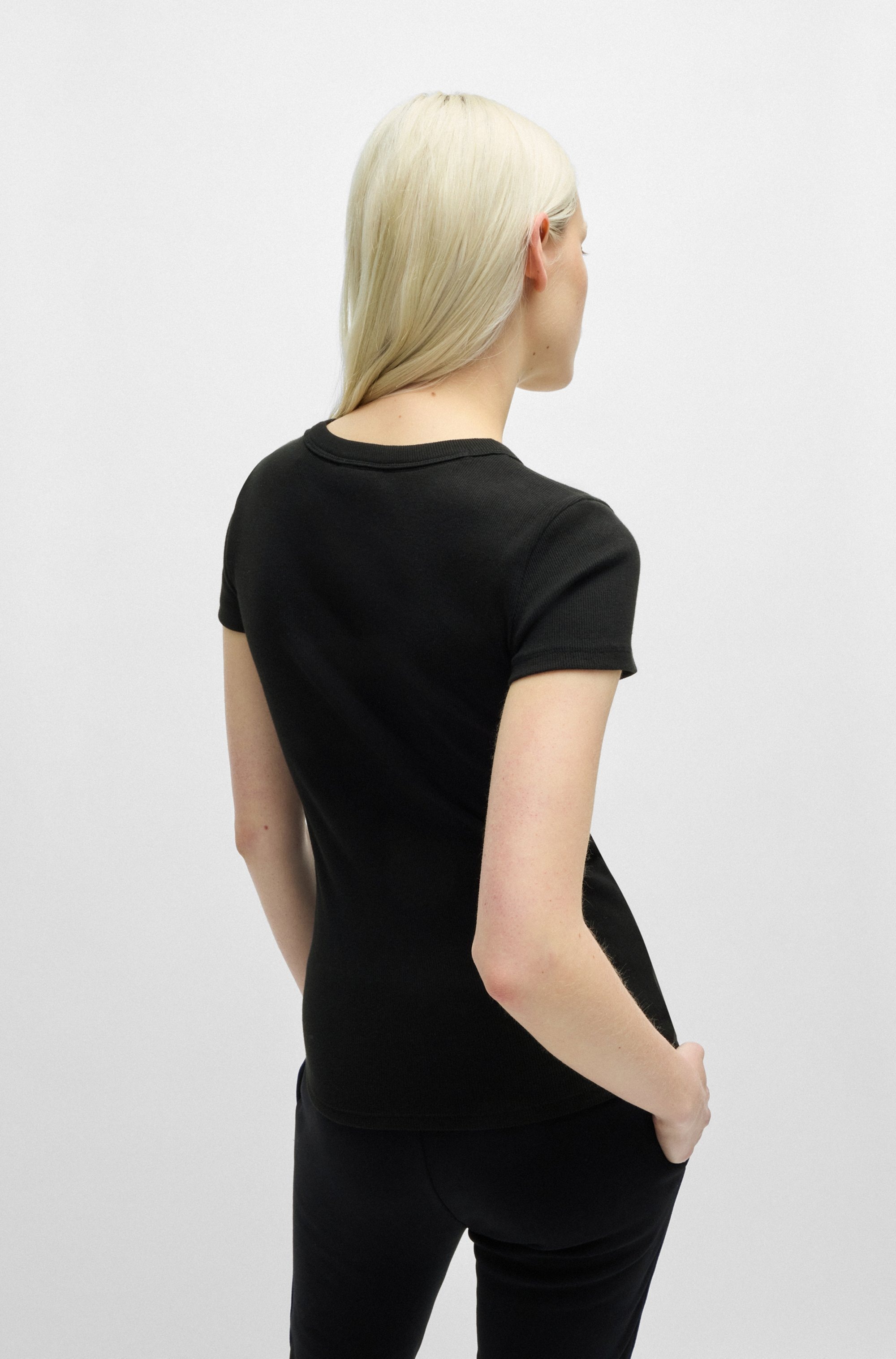HUGO Blue T-Shirt »Easy Tee_B«, mit HUGO Aufnäher