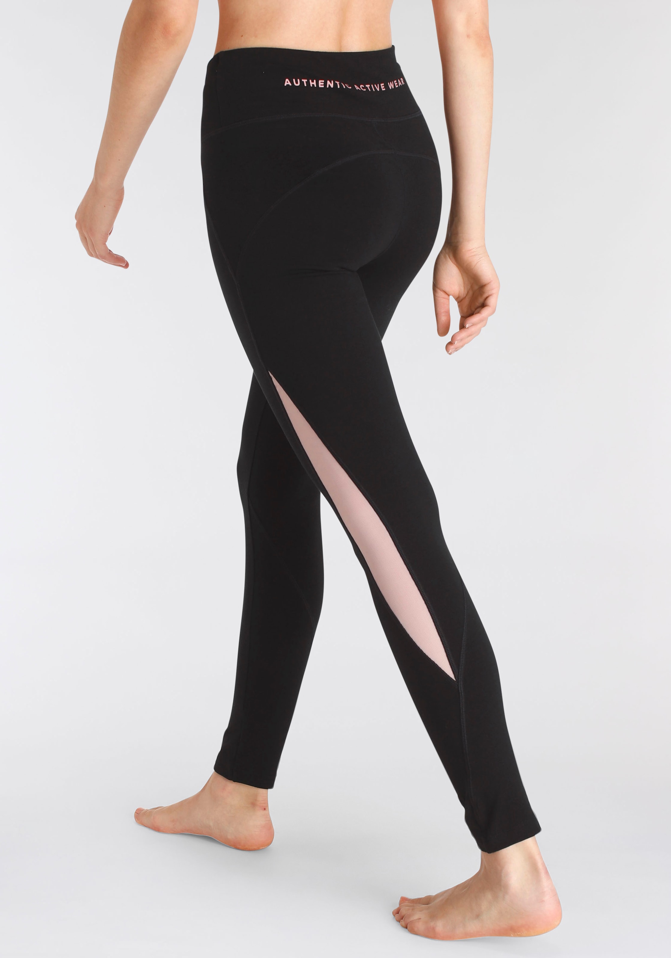 Vivance active Funktionsleggings, Sportleggings mit breitem Komfortbund
