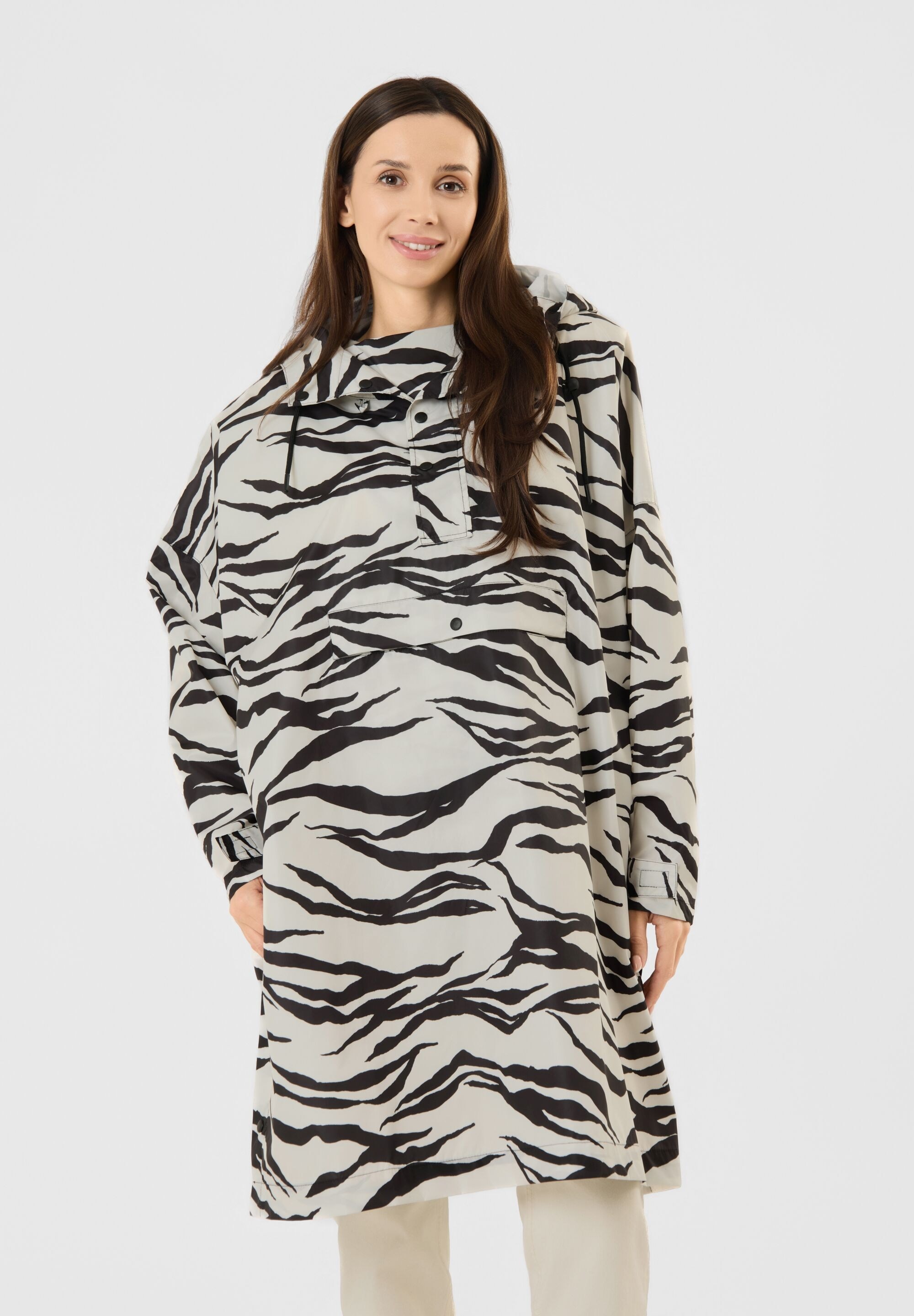 Codello Regenjacke »Codello Poncho« ohne Kapuze mit Tigermuster