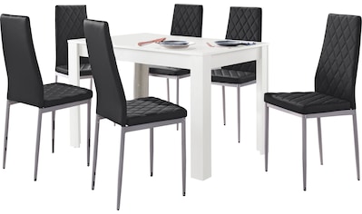 INOSIGN Essgruppe »Lynn + Brooke«, (Set, 5 tlg.), mit Tisch in Weiß, Breite 120 cm kaufen