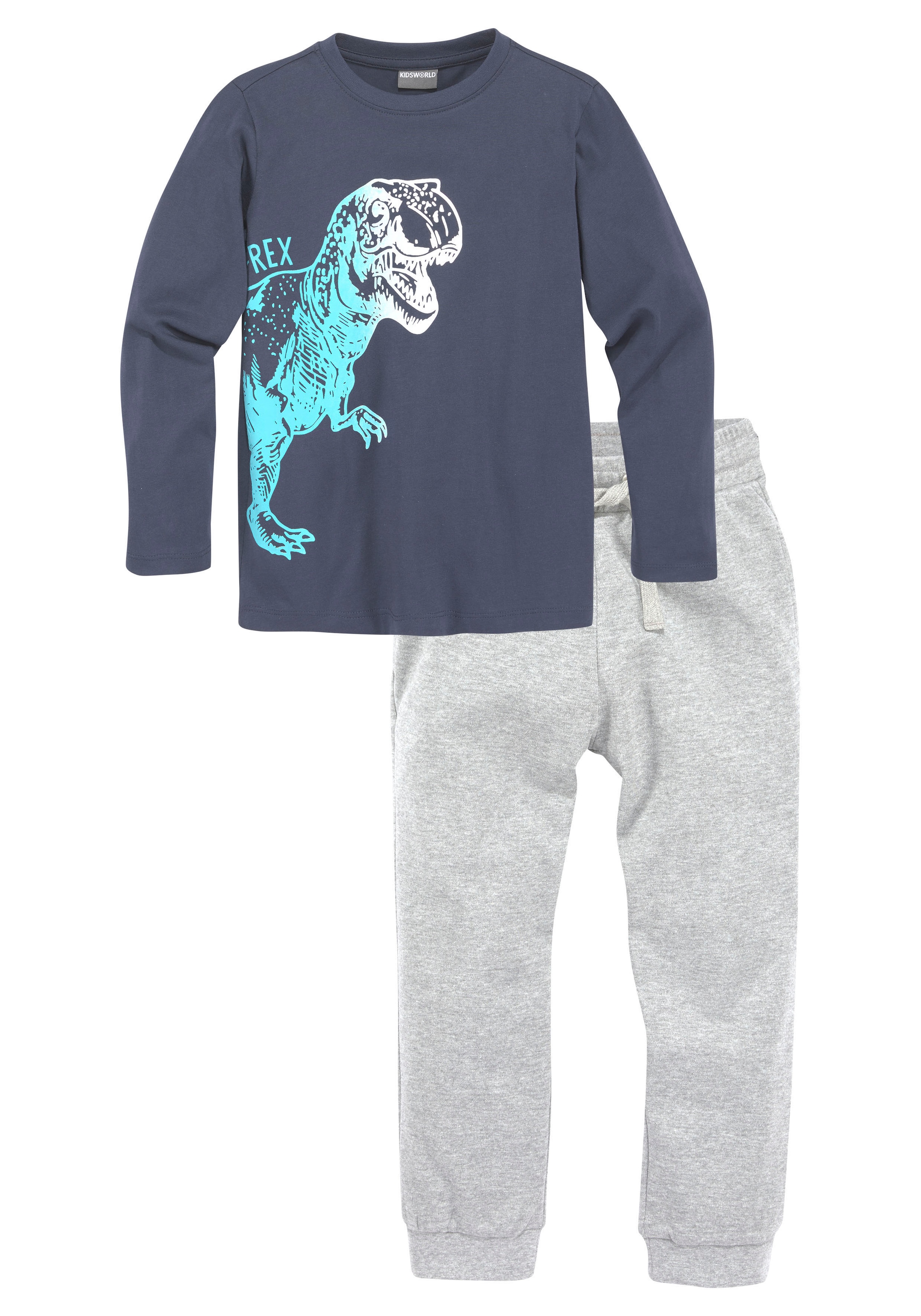 KIDSWORLD Shirt & Hose »Dino«, (Spar-Set, 2 tlg.), Shirt & Jogginghose im Set
