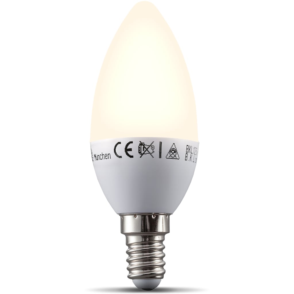 B.K.Licht LED-Leuchtmittel, E14, 1 St., Warmweiß