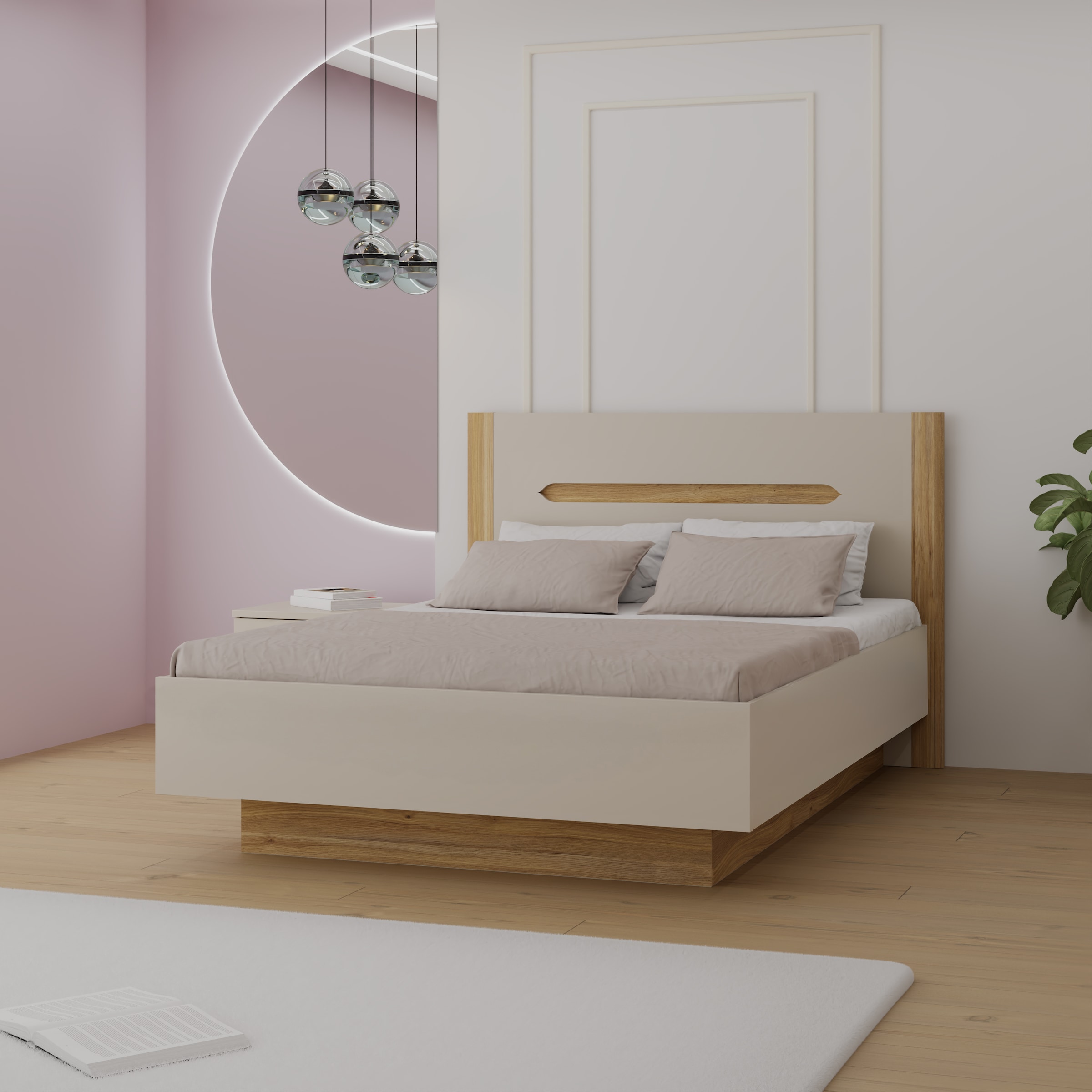 FORTE Stauraumbett aufklappbarer Lattenrost, Stauraum