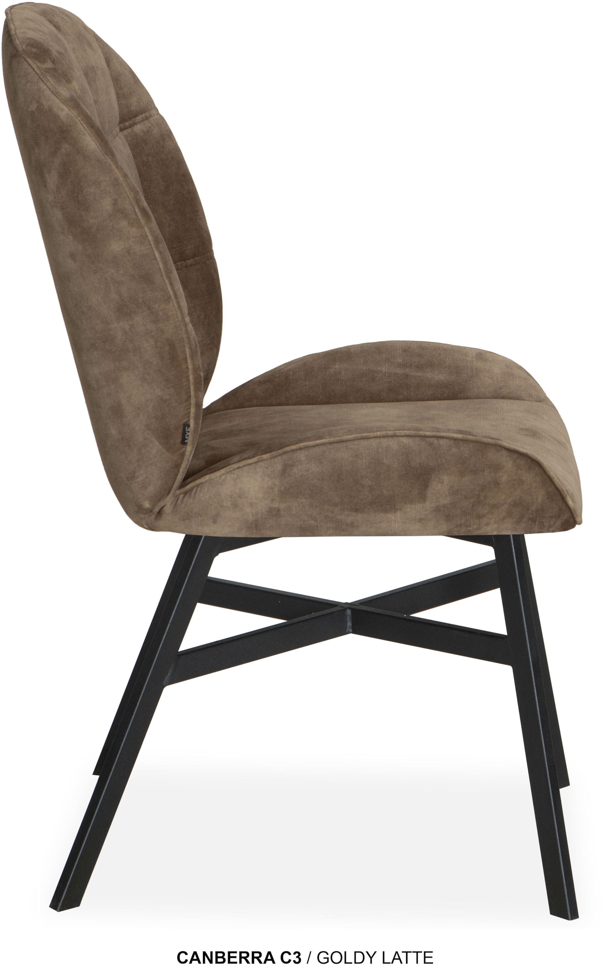 OMG Design Esszimmerstuhl »Canberra« (Set) 1 Stk.Esszimmerstuhl, pflegeleichter Samtvelour Bezug