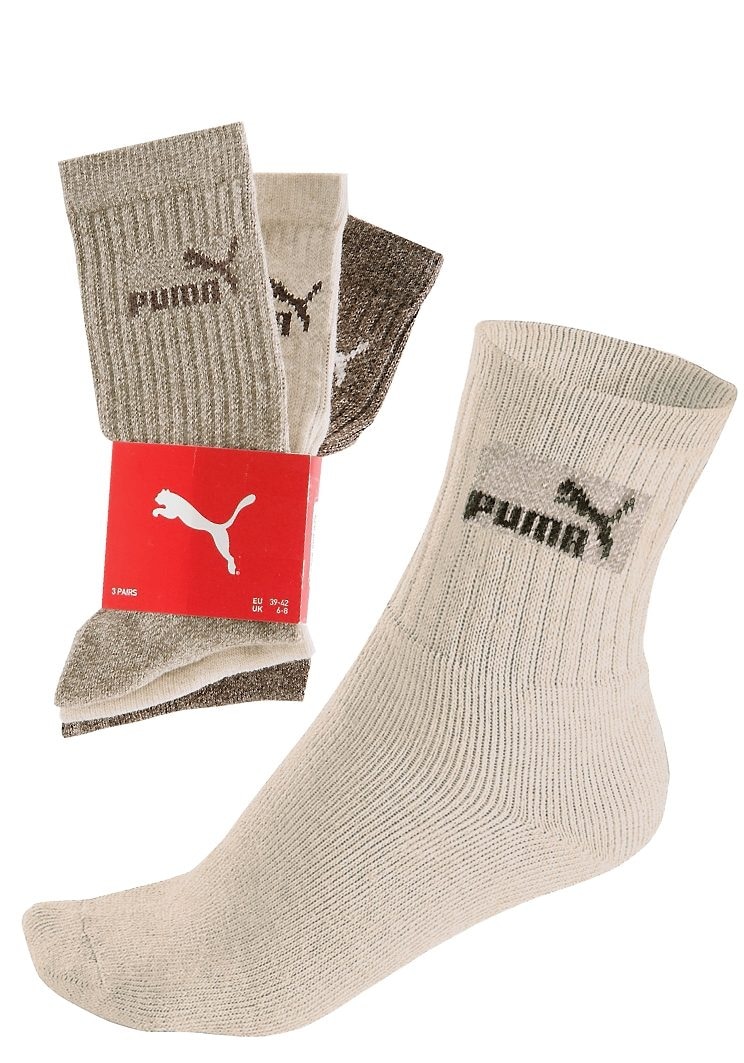 PUMA Freizeitsocken, (3 Paar), in bei Qualität strapazierfähiger