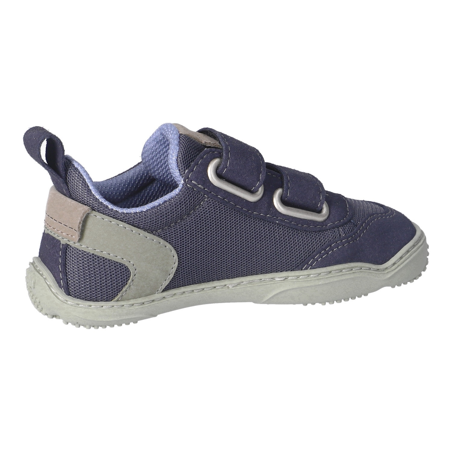 qnuffs Barfußschuh »Erle«  Klettschuh, Halbschuh, Sneaker mit Kontrastbesätzen