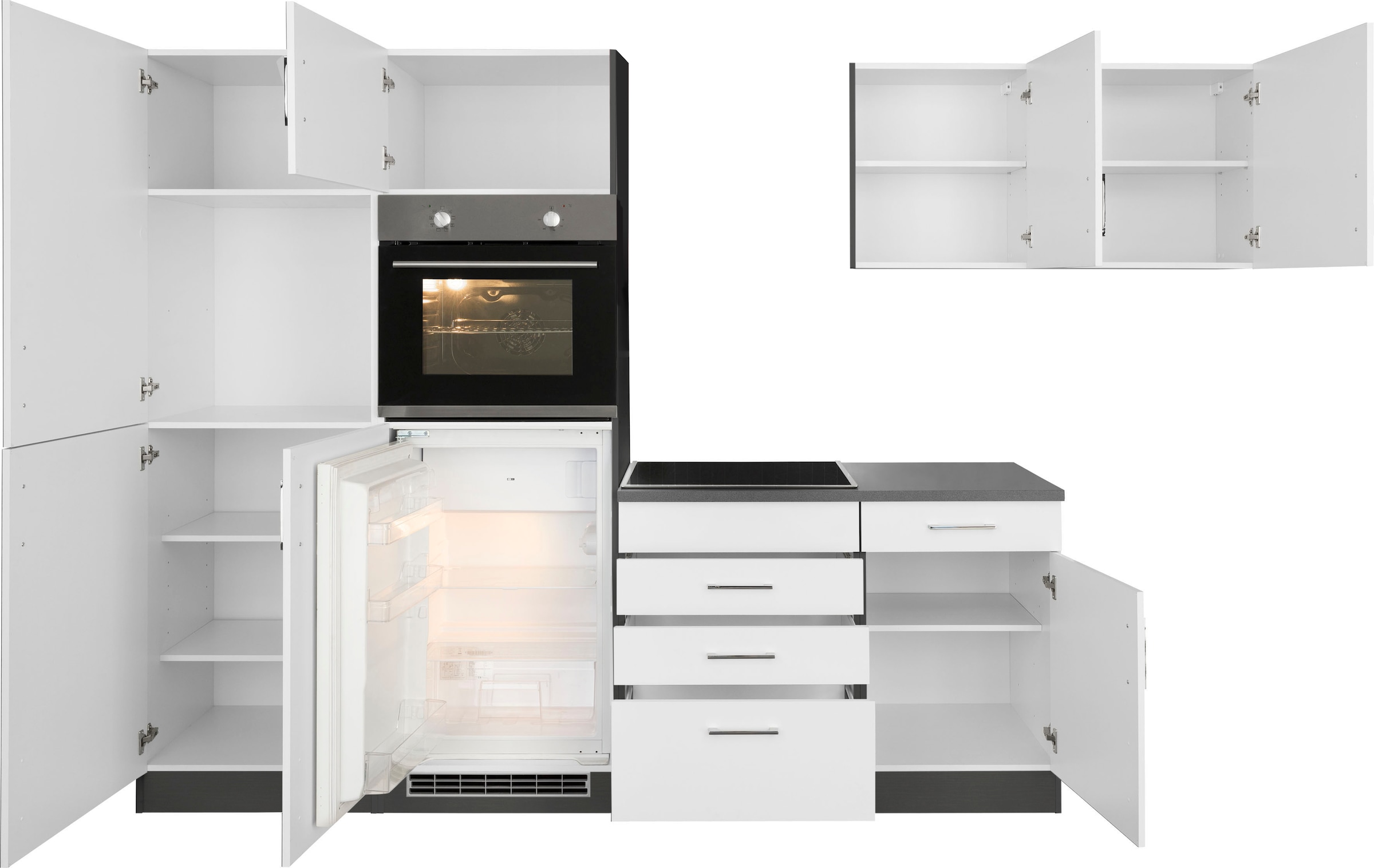 KOCHSTATION Winkelküche »KS-Paris«, ohne E-Geräte, Stellbreite 290/220 cm