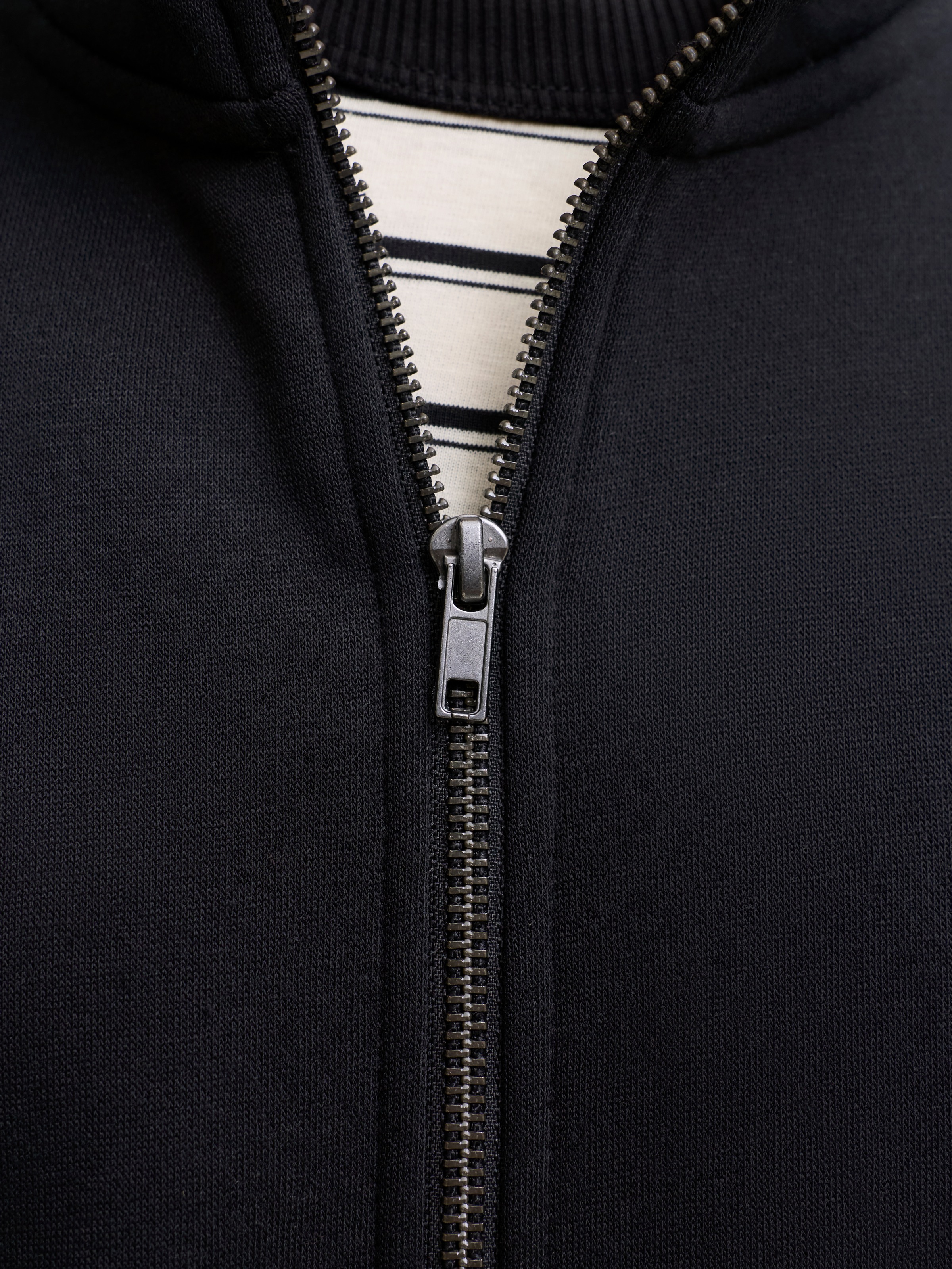 Jack & Jones Sweatjacke »JJEBRADLEY SWEAT ZIP HN NOOS« Materialmix, regular fit