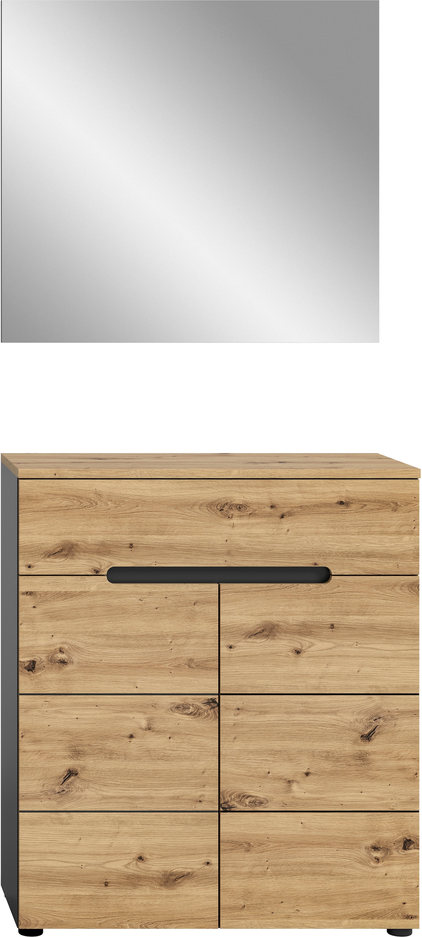 INOSIGN Garderoben-Set »REHAT, TOPSELLER!, 2-teilig, Breite 80cm, individuell erweiterbar«, (2 St.), Garderobenkombination, Kombination, Diele, Garderobe, Garderobenmöbel