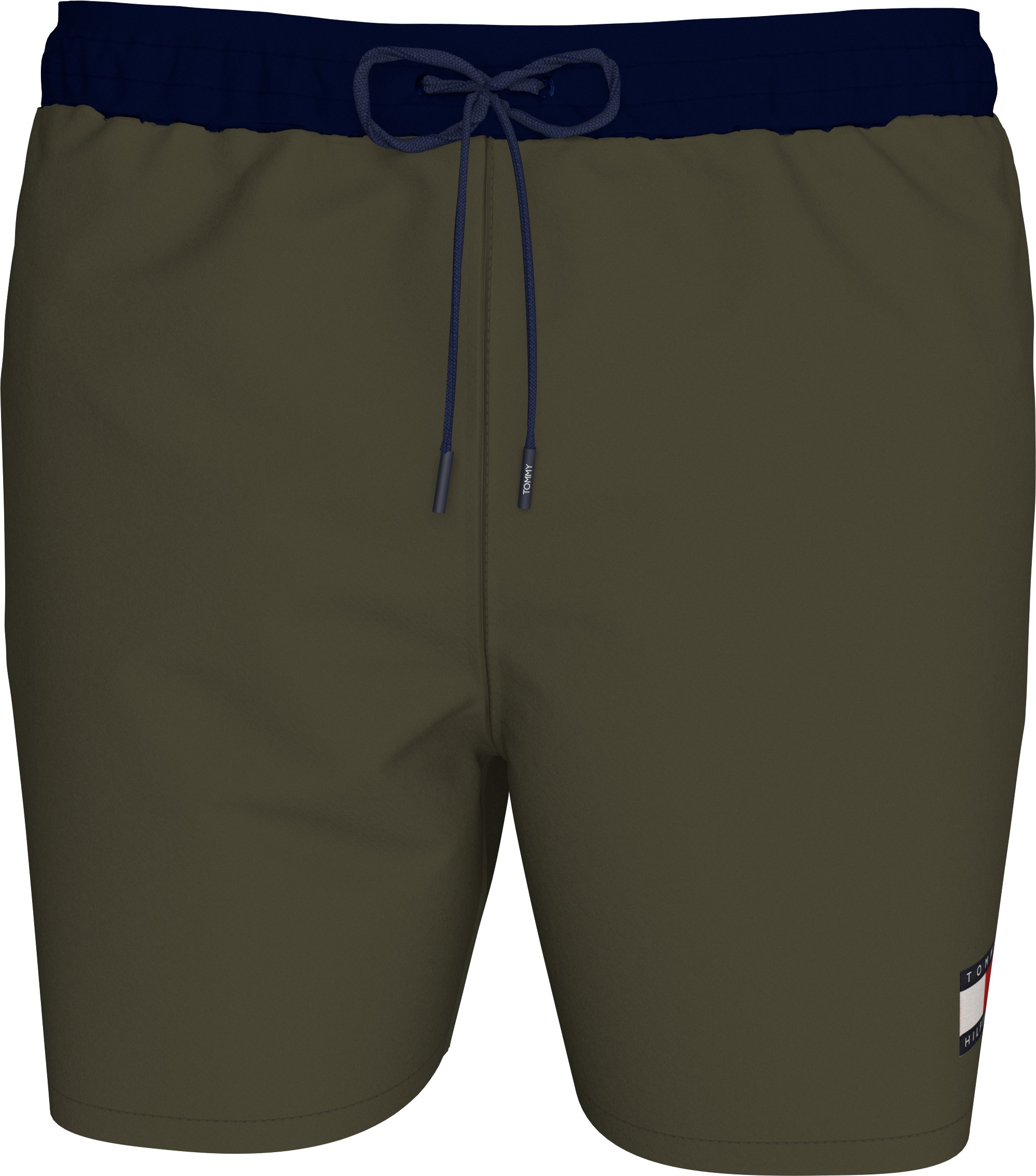 Tommy Hilfiger Swimwear Badeshorts »MEDIUM DRAWSTRING«, mit Logo-Patch, mit kontrastfarbenem Bund