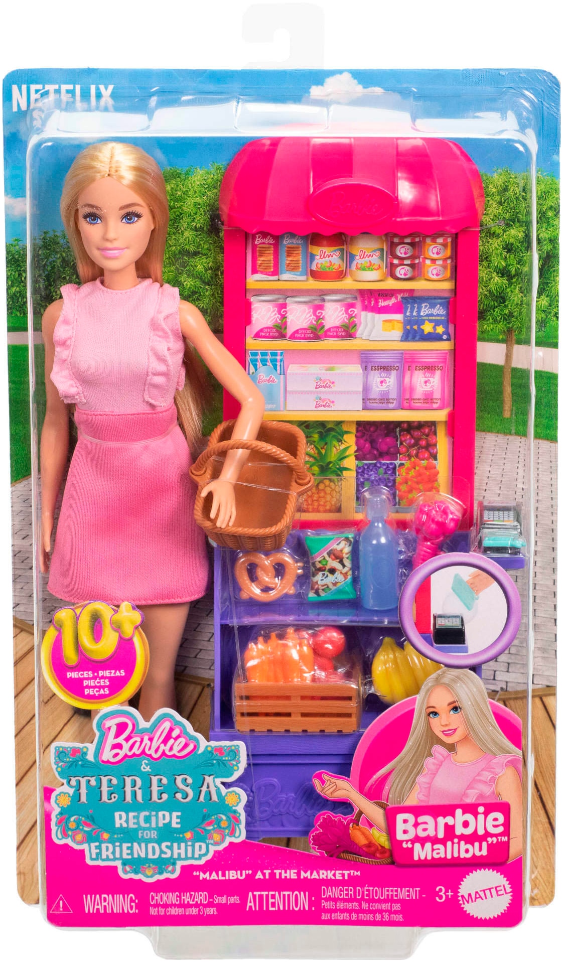 Barbie Anziehpuppe »Barbie Malibu Marktstand Spielset«