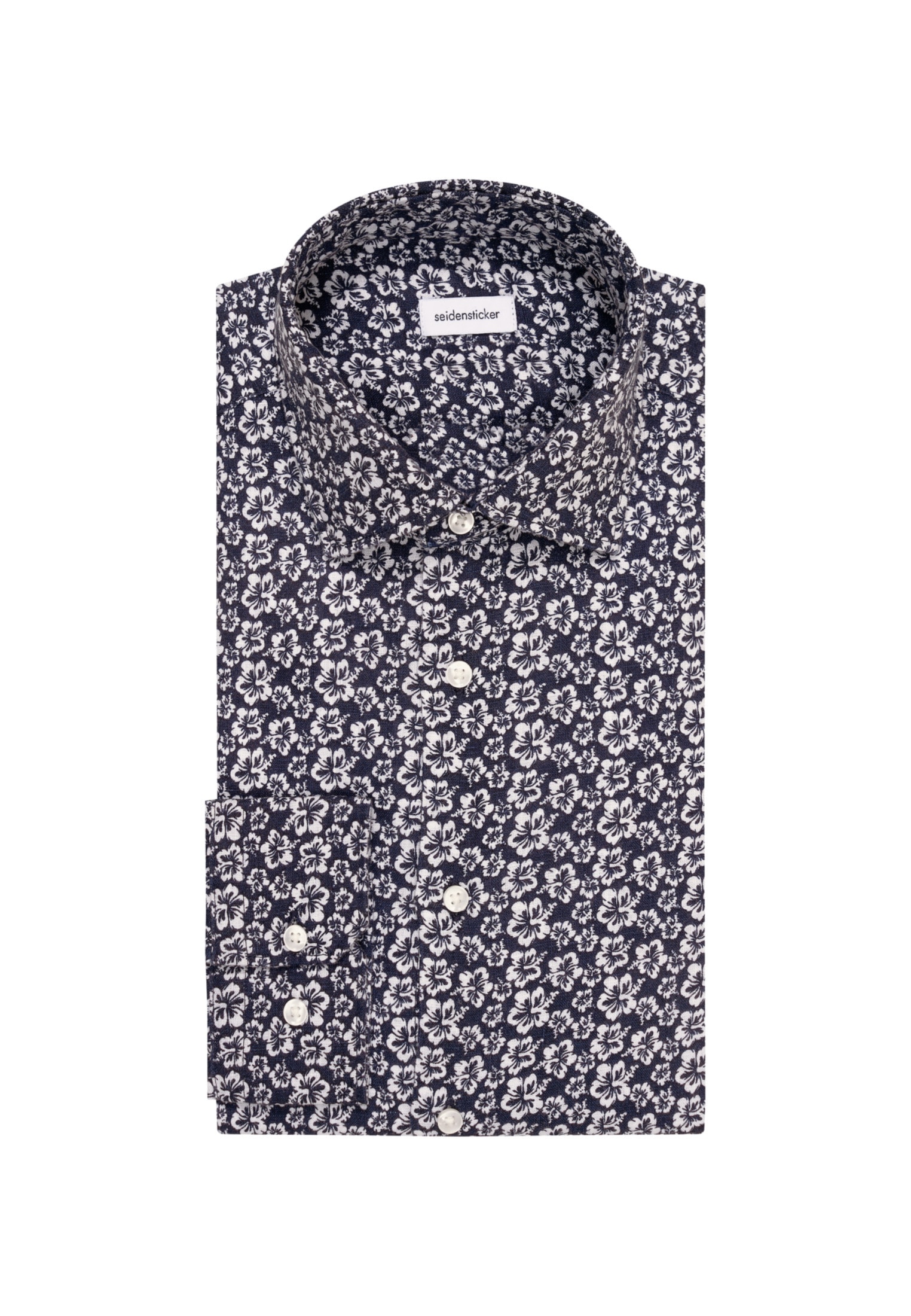 seidensticker Businesshemd »Slim«, Slim Langarm Kentkragen Floral