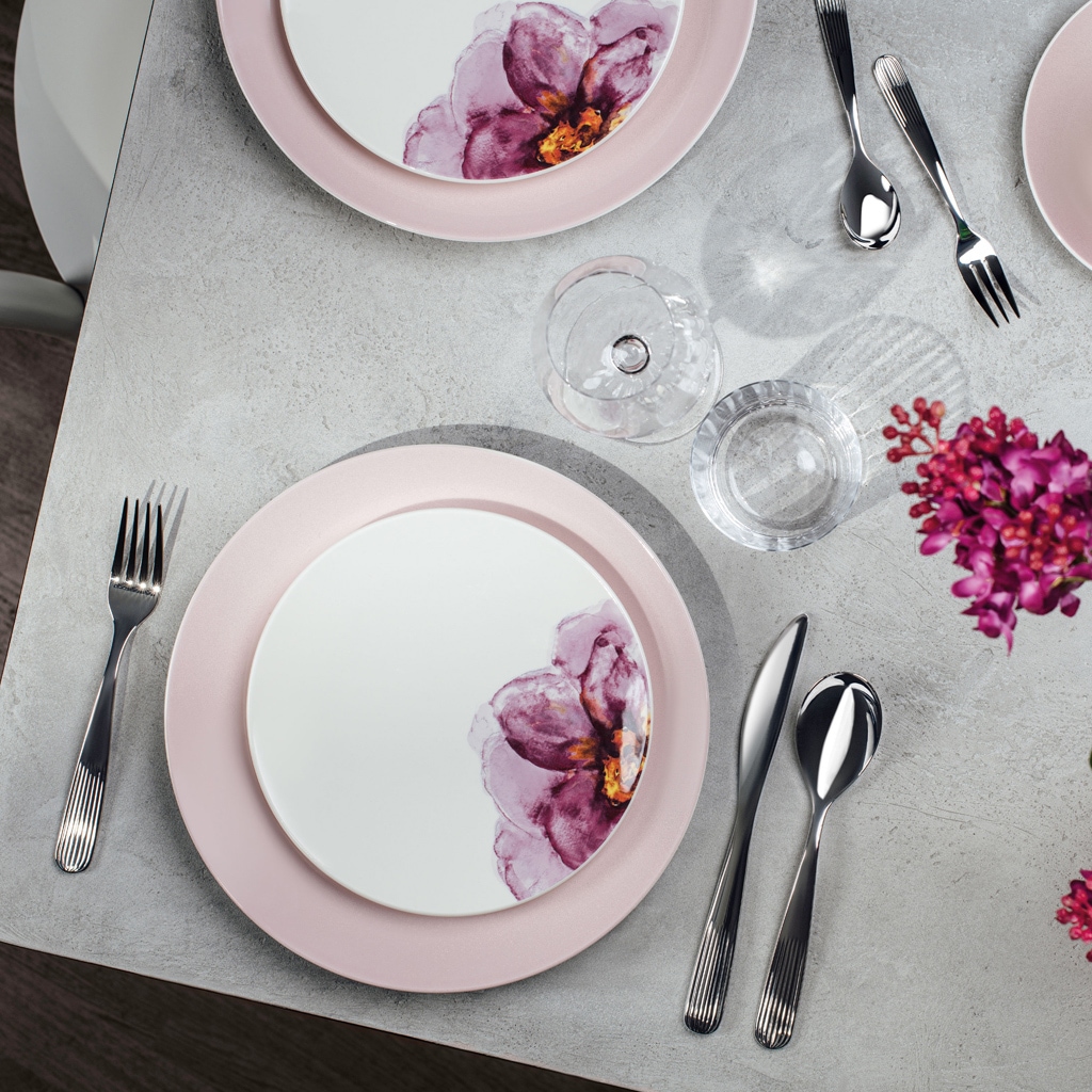 Villeroy & Boch Besteck-Set »Tafelbesteck Rose Garden 24er Set silber«