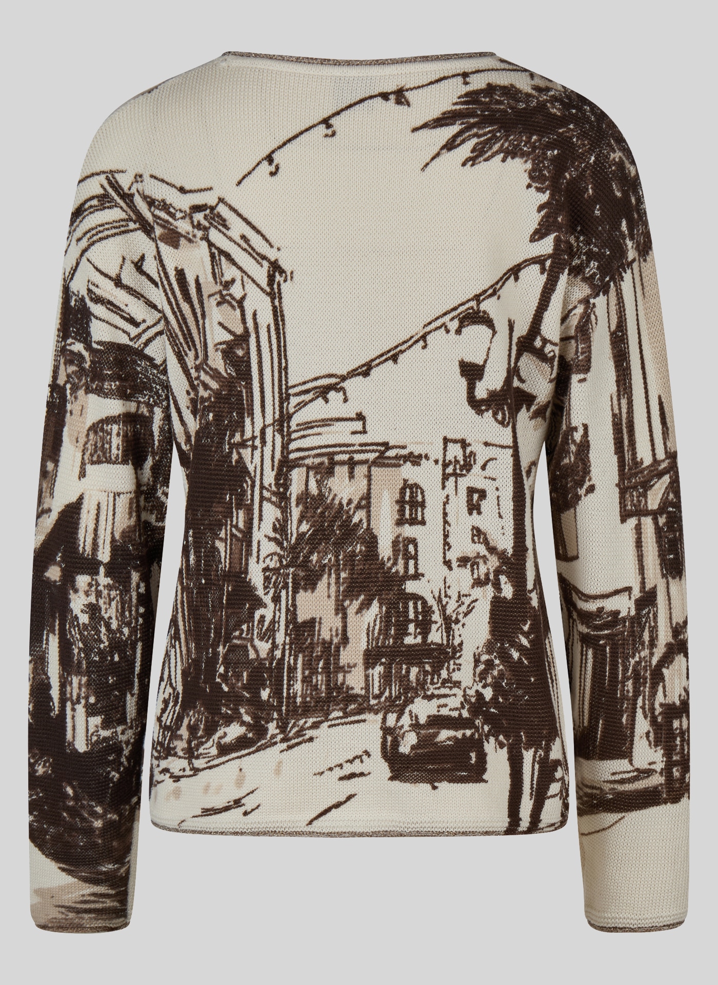 Rabe Strickpullover mit All-Over Print