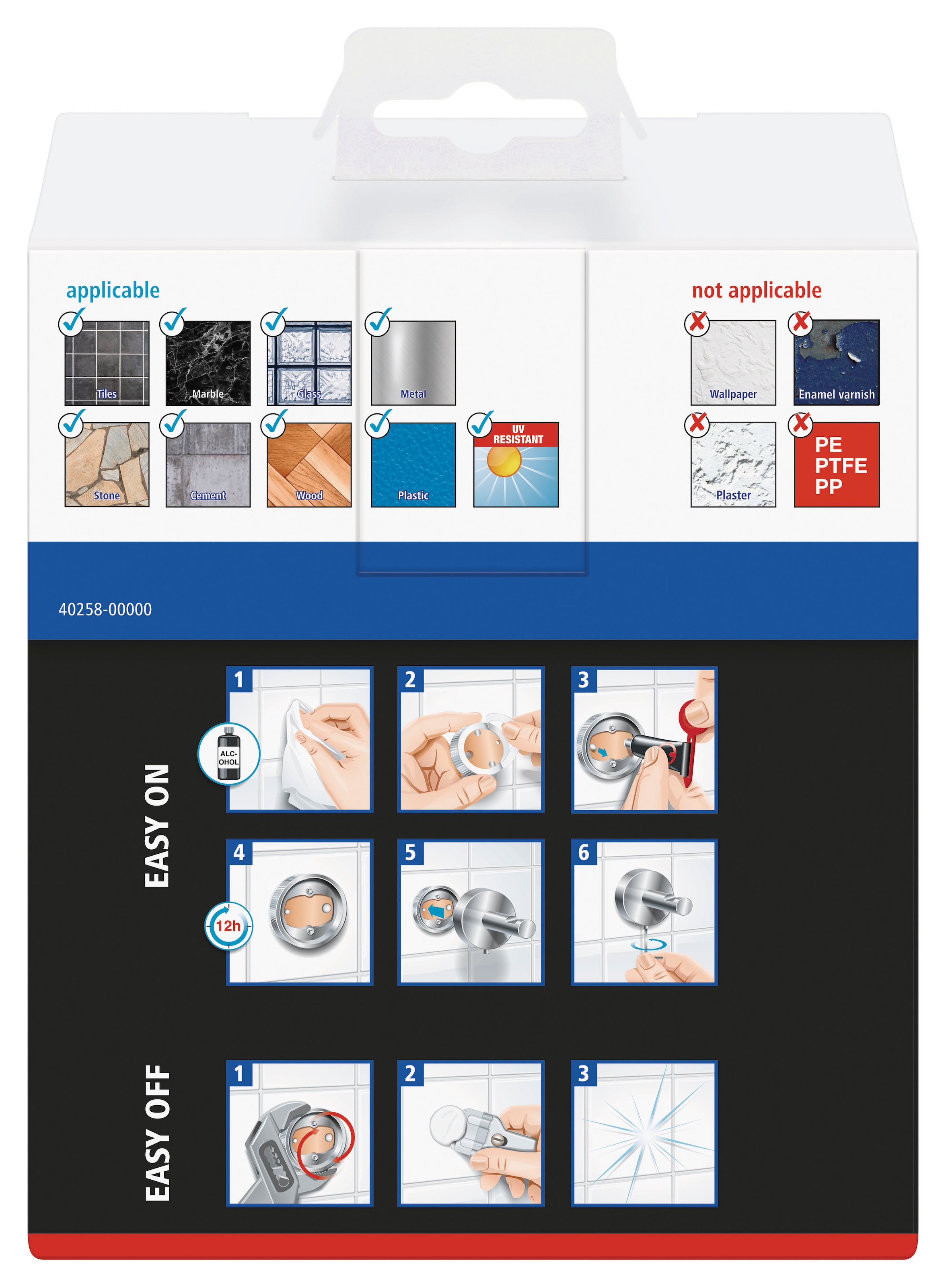 tesa Toilettenpapierhalter »Toilettenpapierhalter 1x tesa klaam Toilettenpapierhalter«