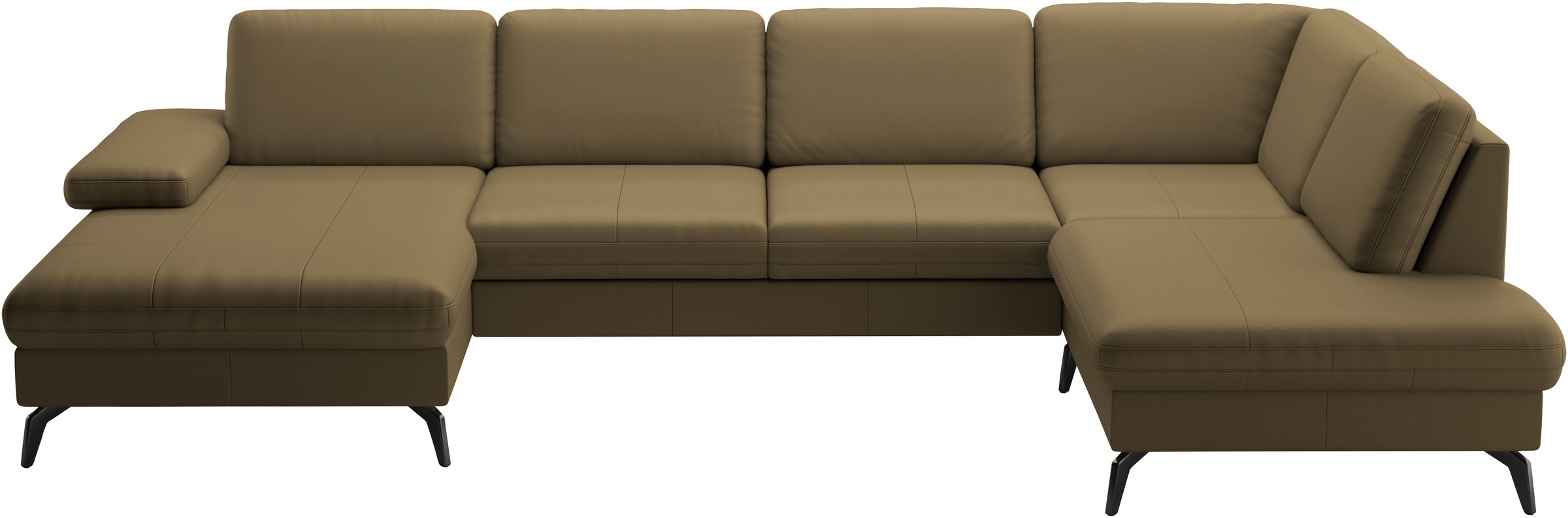 sit&more Wohnlandschaft »Morris U-Form, inkl. Sitztiefenverstellung«, wahlweise mit Armteilverstellung, Bettfunktion & Bettkasten