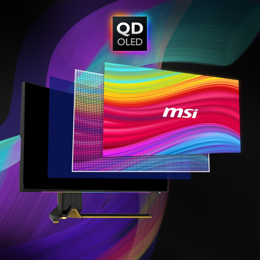 MSI Curved-Gaming-OLED-Monitor »MEG 342C QD-OLED«, 86,4 cm/34 Zoll, 3440 x 1440 px, UWQHD, 0,5 ms Reaktionszeit, 175 Hz, 3 Jahre Herstellergarantie, höhenverstellbar, USB-C