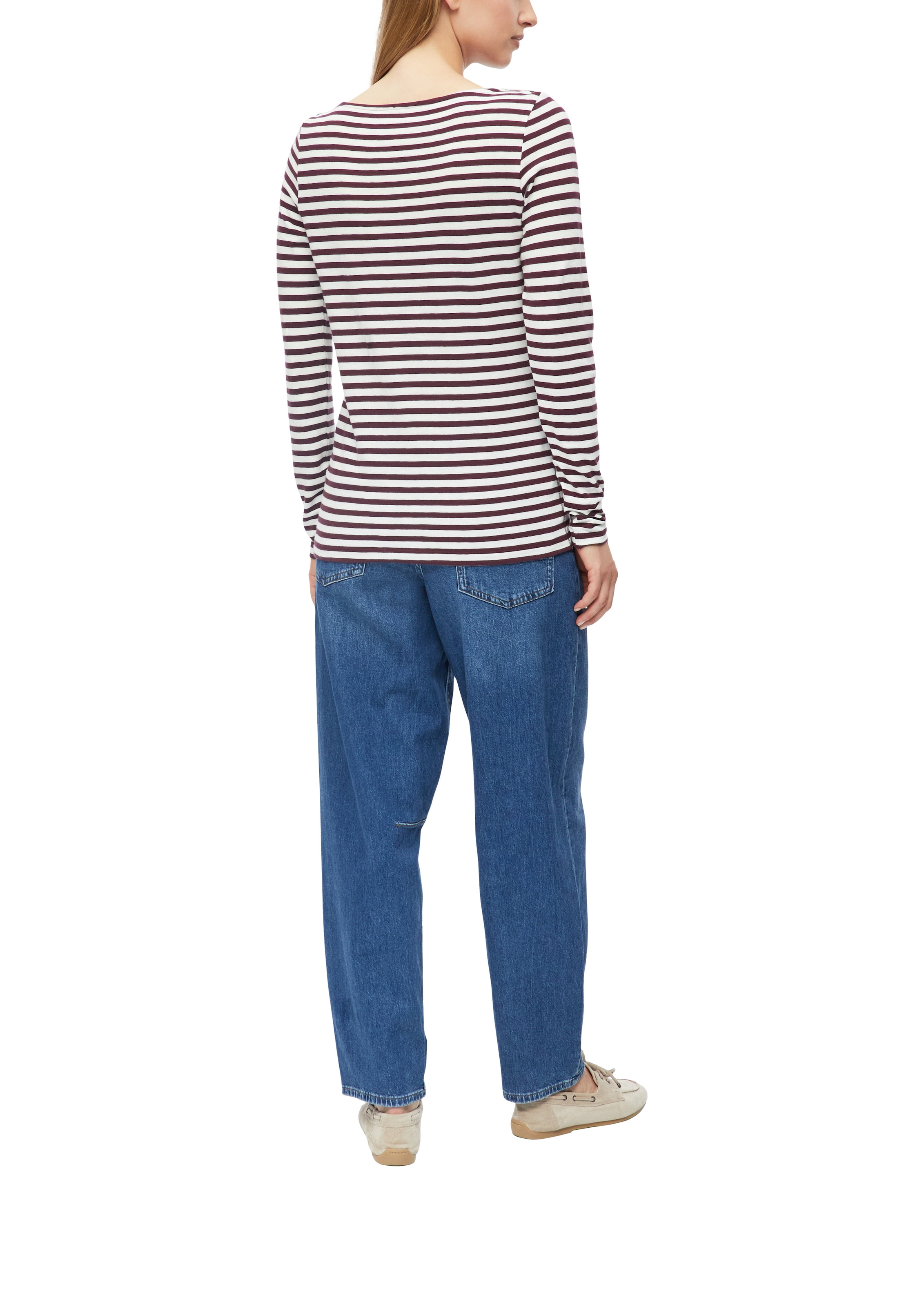 s.Oliver Langarmshirt im Streifen-Muster