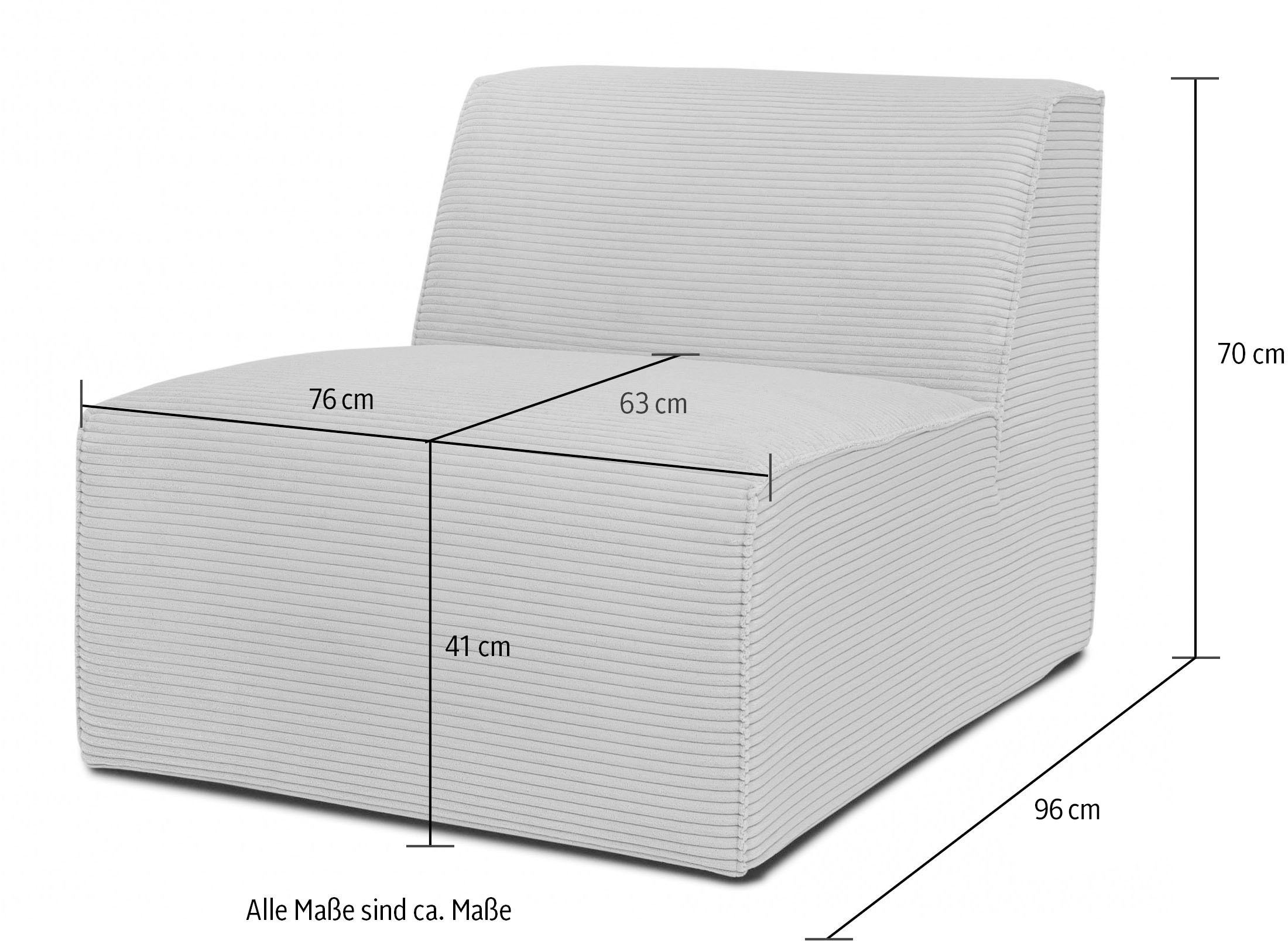 OTTO home Sofaelement »Clayton« in einem trendigen Cord-Bezug