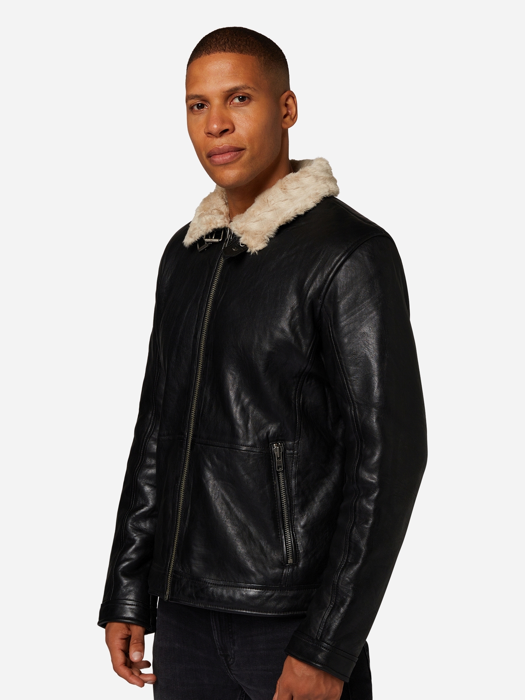 RICANO Bikerjacke »Lederjacke Arthur« Handgefertigt aus echtem Leder