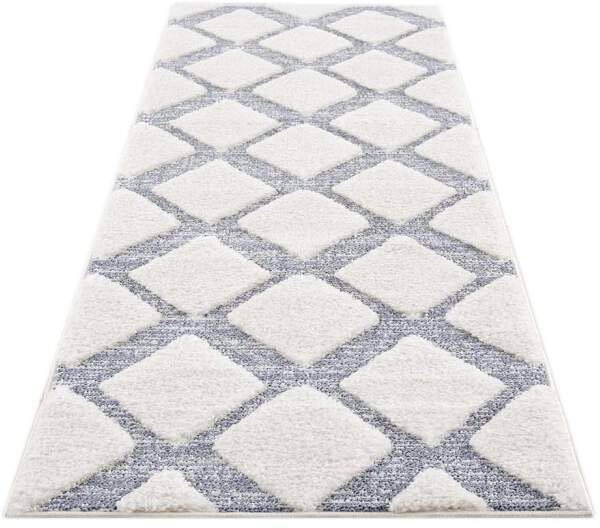 Carpet City Hochflor-Teppich »Focus 4497«, rechteckig, 20 mm Höhe, Läufer, Boho, Hochtief-Muster/ 3D-Effekt, für Wohnzimmer, Schlafzimmer