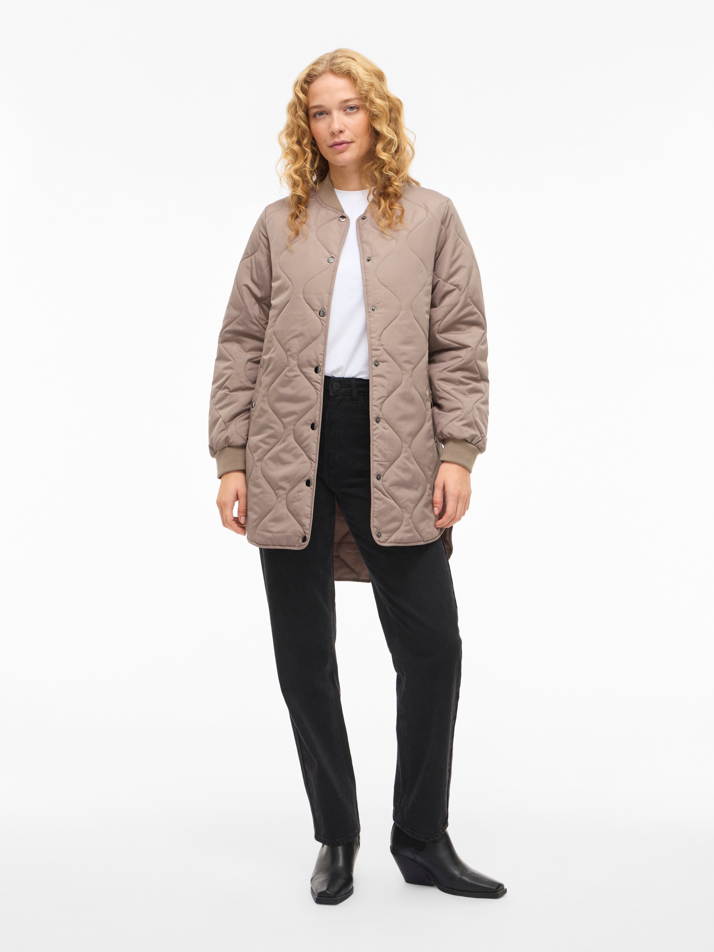 Vila Steppmantel »VITATE L/S QUILT JACKET - NOOS« Kunstfaser
