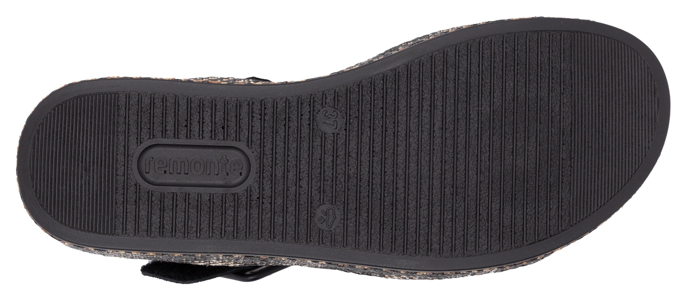 Remonte Sandalette »Elisabeth Hurley-Collection«, Keilabsatz, Sommerschuh, Riemchensandale mit bezogenem Plateau