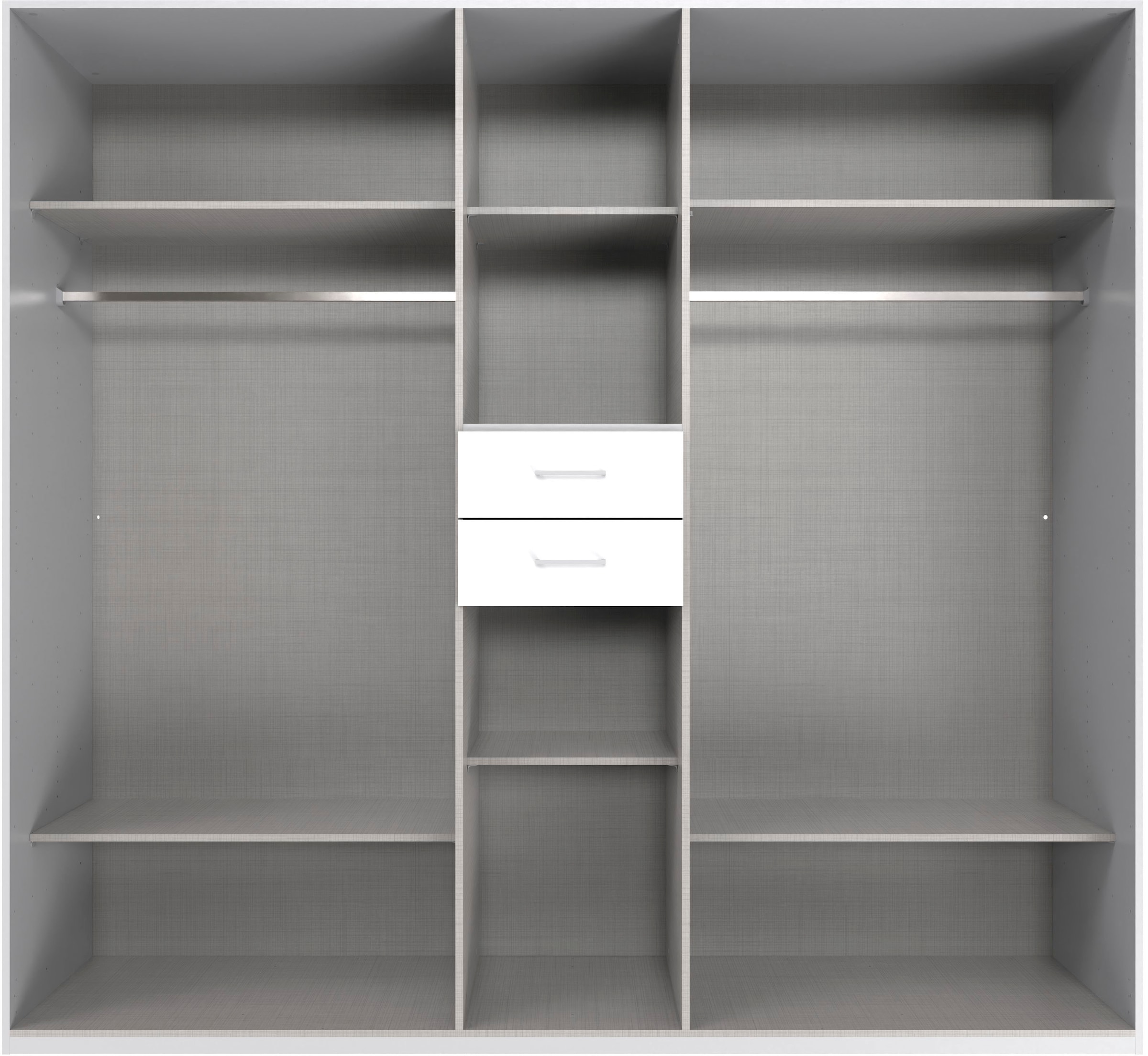 Wimex Kleiderschrank »Diver Drehtürenschrank mit Spiegel, Schubladen, 225 oder 270cm breit«, Bestseller Schlafzimmerschrank wahlweise 3 Innenausstattungen