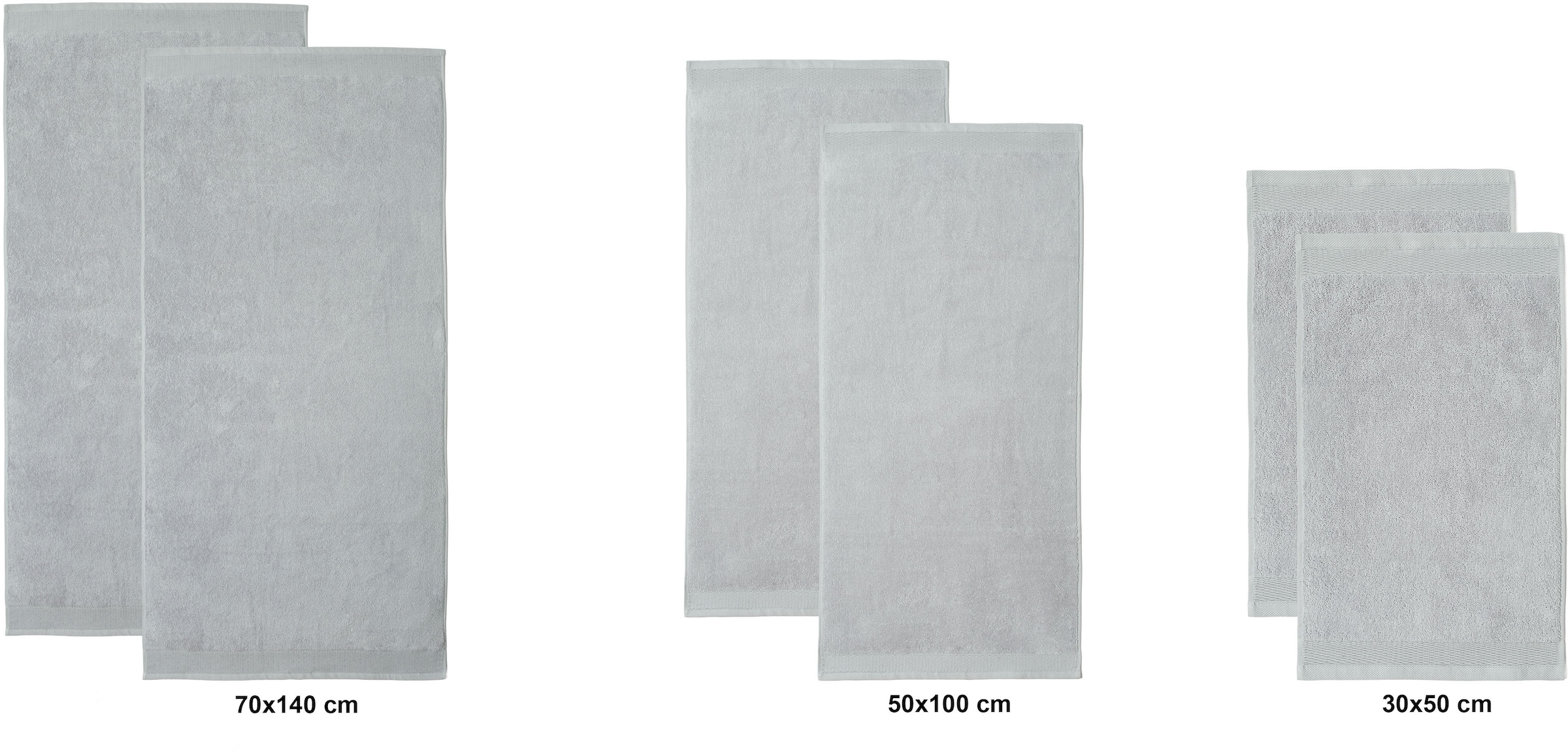 OTTO home Handtuch Set »Fenya, flauschig und weich, Premium Handtücher, 550 gr/m²« Set 6 Stk. Walkfrottier mit Bordüre, Set, 100% Baumwolle, Hotel-Qualität, 5 Jahre Garantie