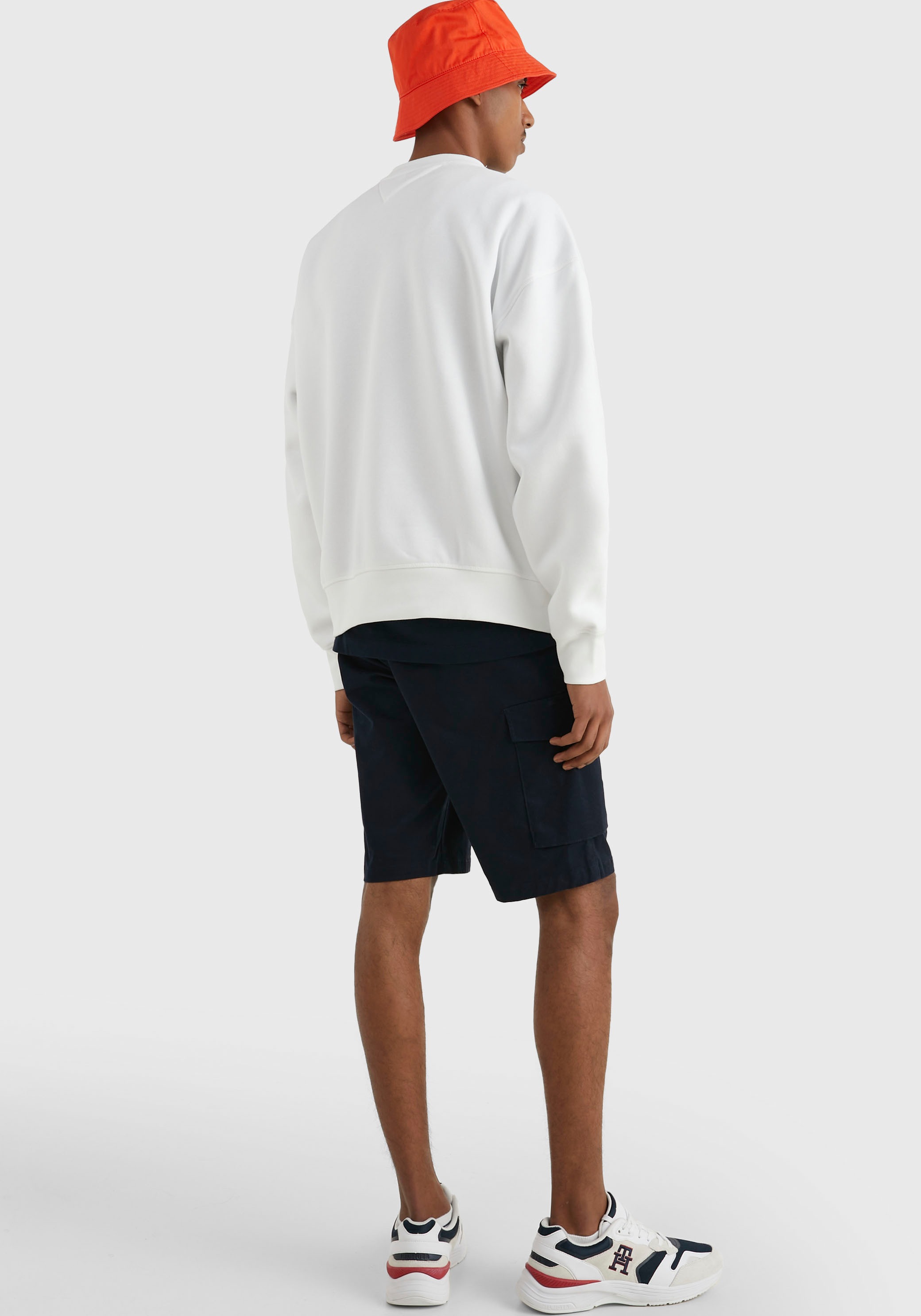 Tommy Hilfiger Sweatshirt »HILFIGER ARCHED CREWNECK«, mit Rippbündchen