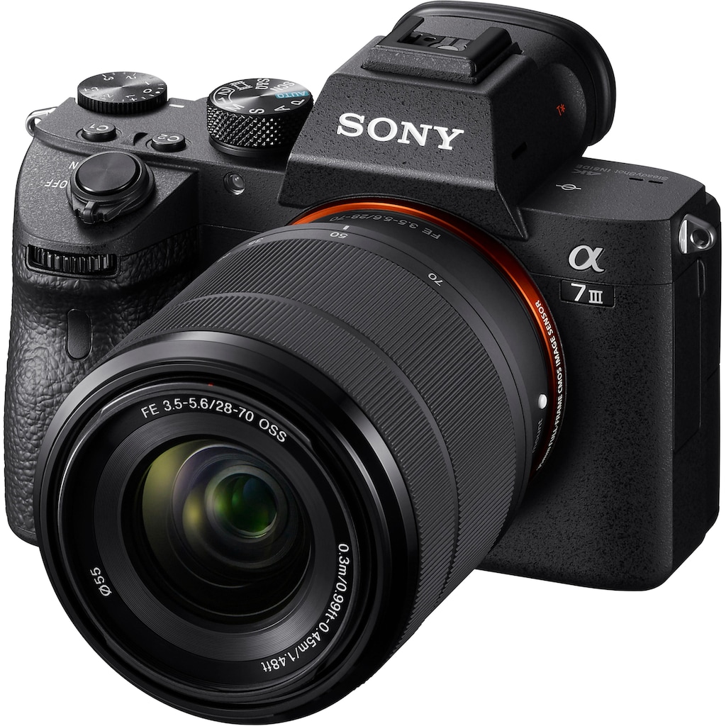 Sony Systemkamera »Alpha 7 III ILCE-7M3KB«, SEL-2870, 24,2 MP, WLAN (Wi-Fi)-NFC