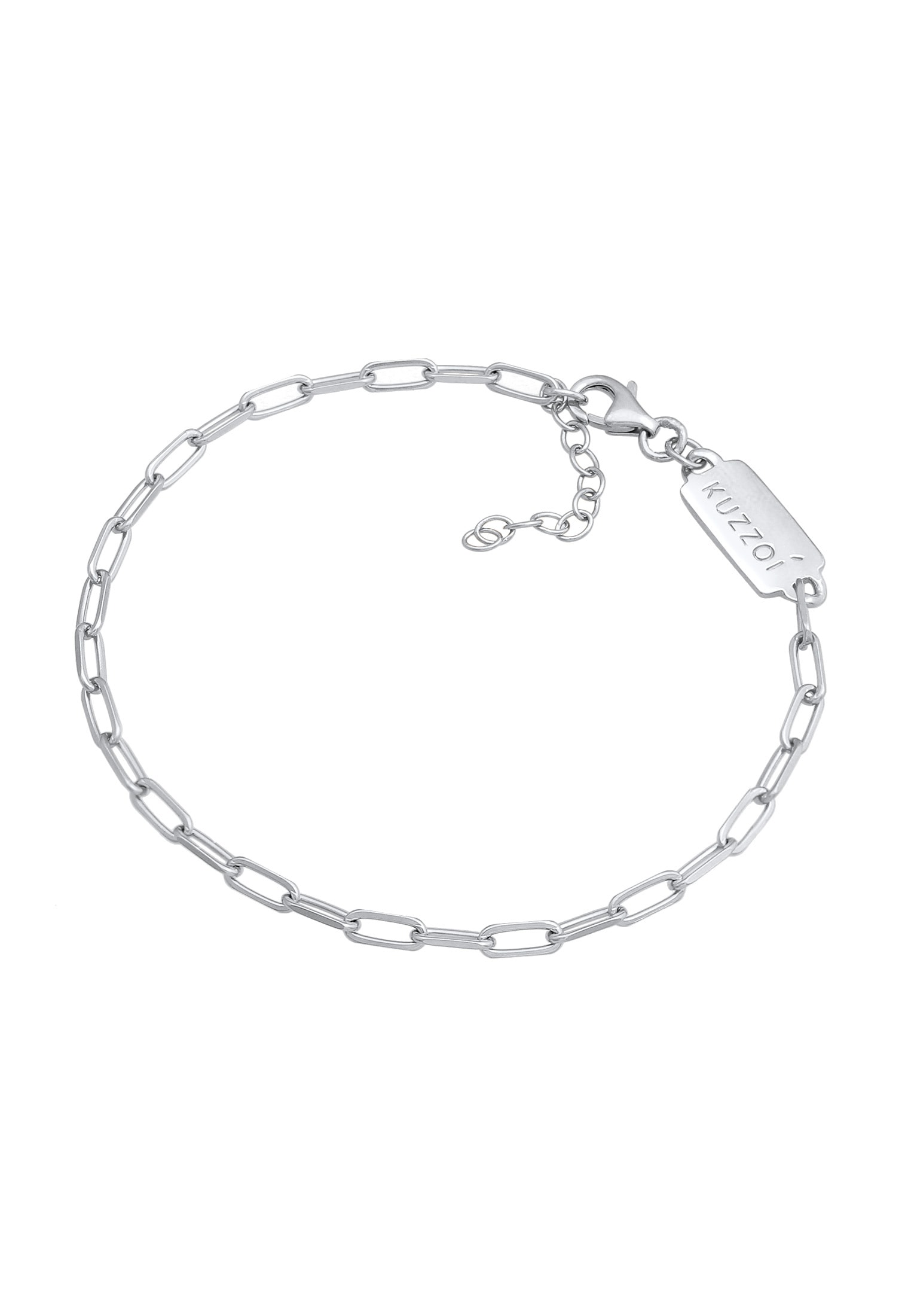 Kuzzoi Armkette »Armband Herren Gliederkette Oval 925 Silber«
