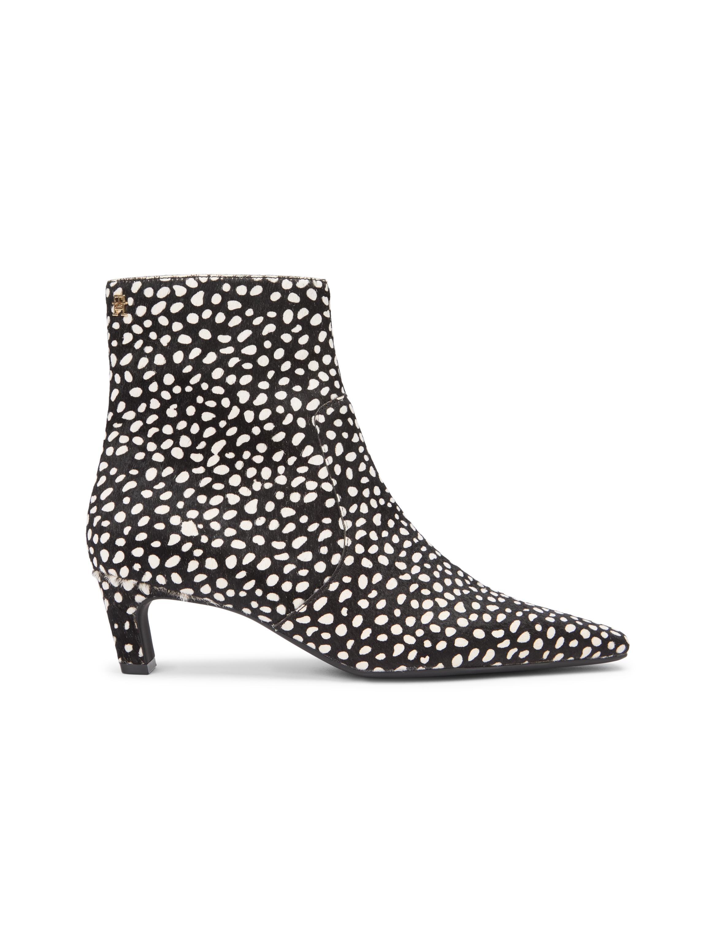 Tommy Hilfiger Stiefelette »TH SNOW LEOPARD BOOT«  , Trichterabsatz, Businesschuh in spitz zulaufender Form