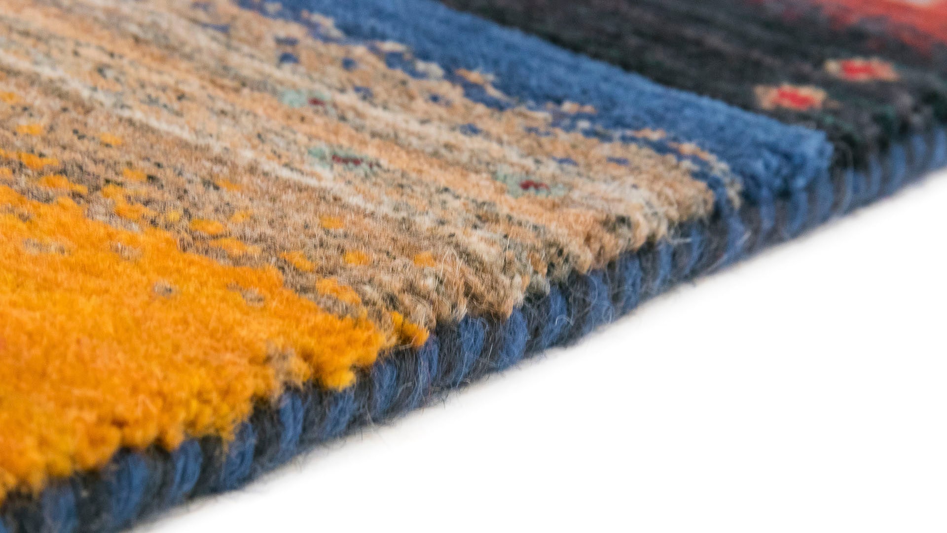 carpetfine Wollteppich »Gabbeh Don , auch als Läufer« rechteckig 15 mm Höhe reine Wolle, handgearbeitet, weicher natürlicher Flor, Wohnzimmer