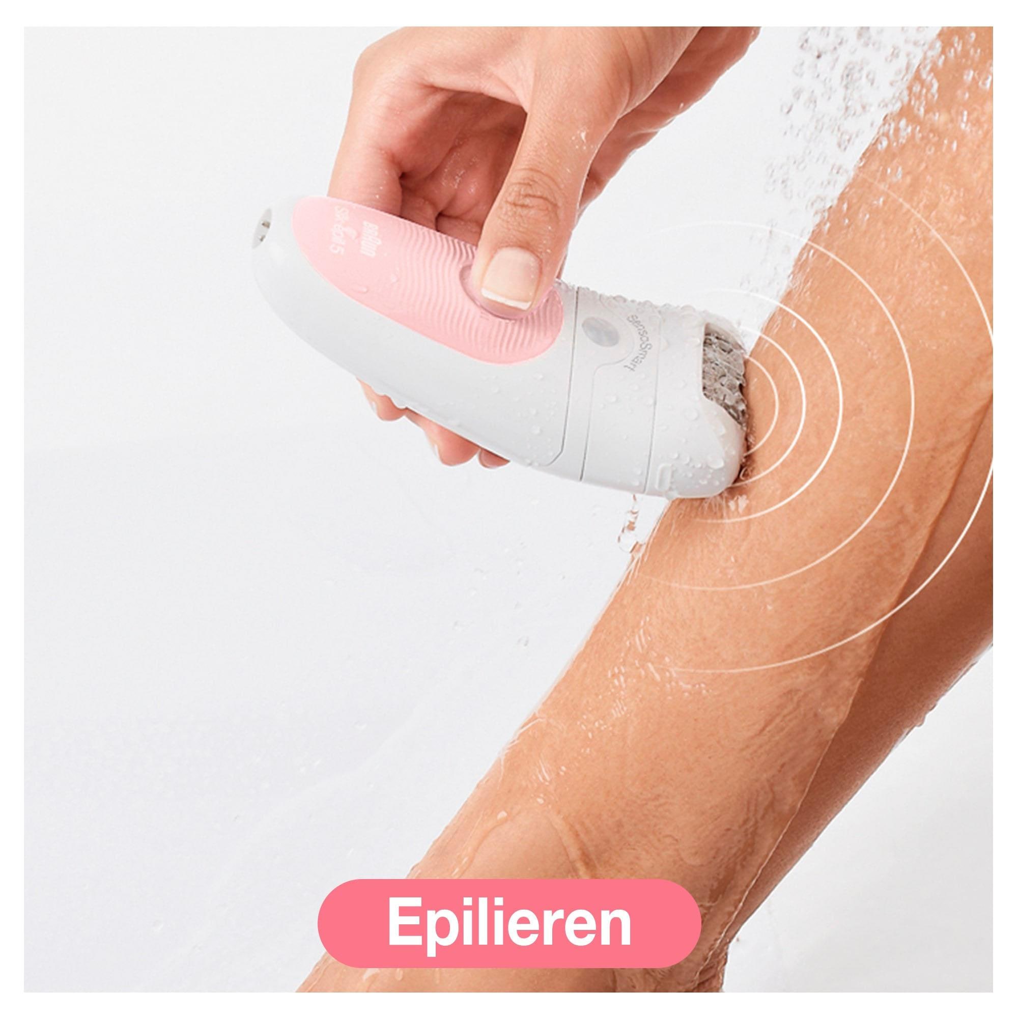 Braun Epilierer »Silk-épil Deluxe Beauty-Set 5-895«, 4 St. Aufsätze,  Kabellose Wet&Dry Haarentfernung 6-in-1 Epilierer für Gesicht & Körper mit  3 Jahren XXL Garantie