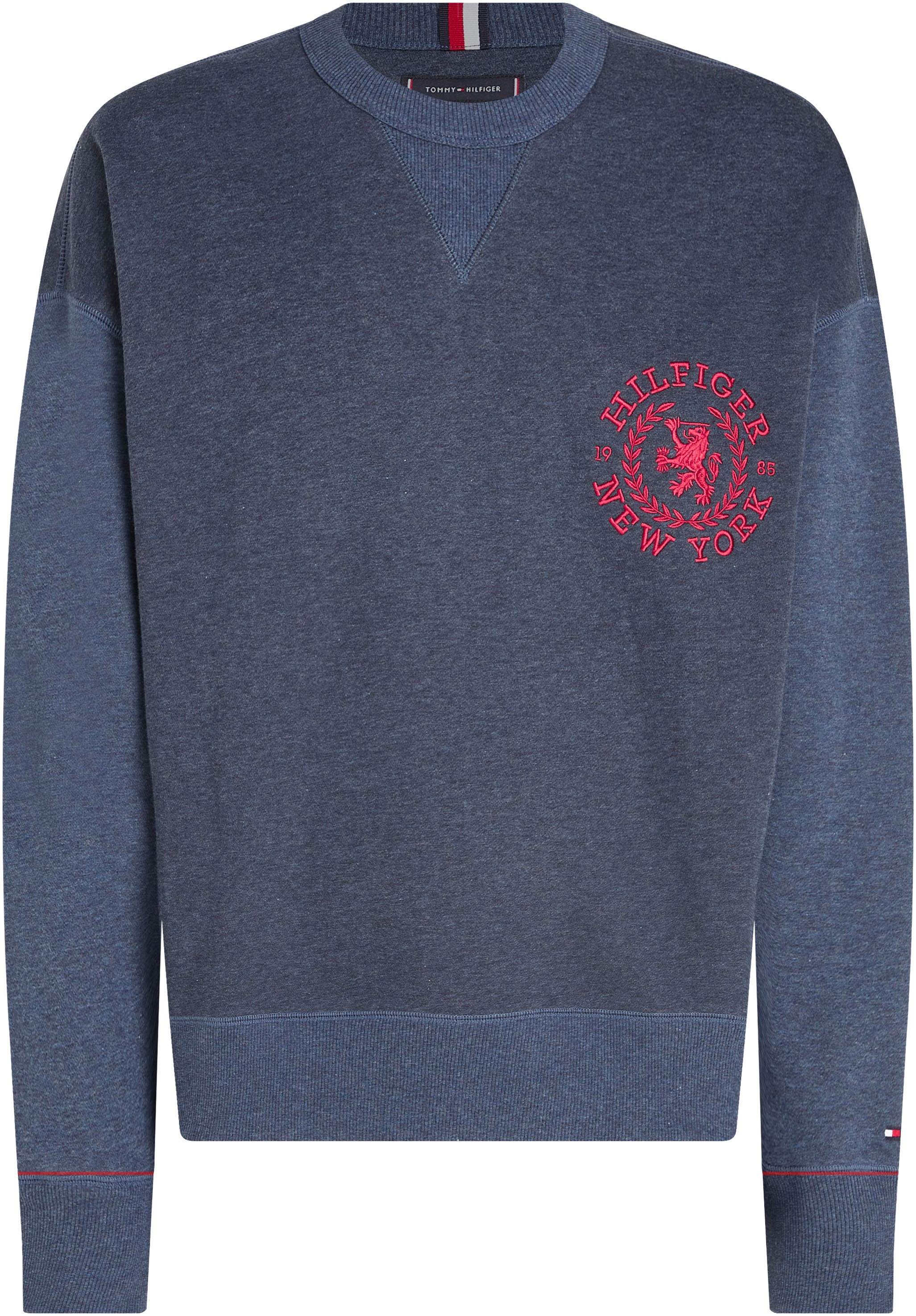 Tommy Hilfiger Sweatshirt »SMALL CREST CREWNECK«, mit Logo-Stickerei auf der Brust