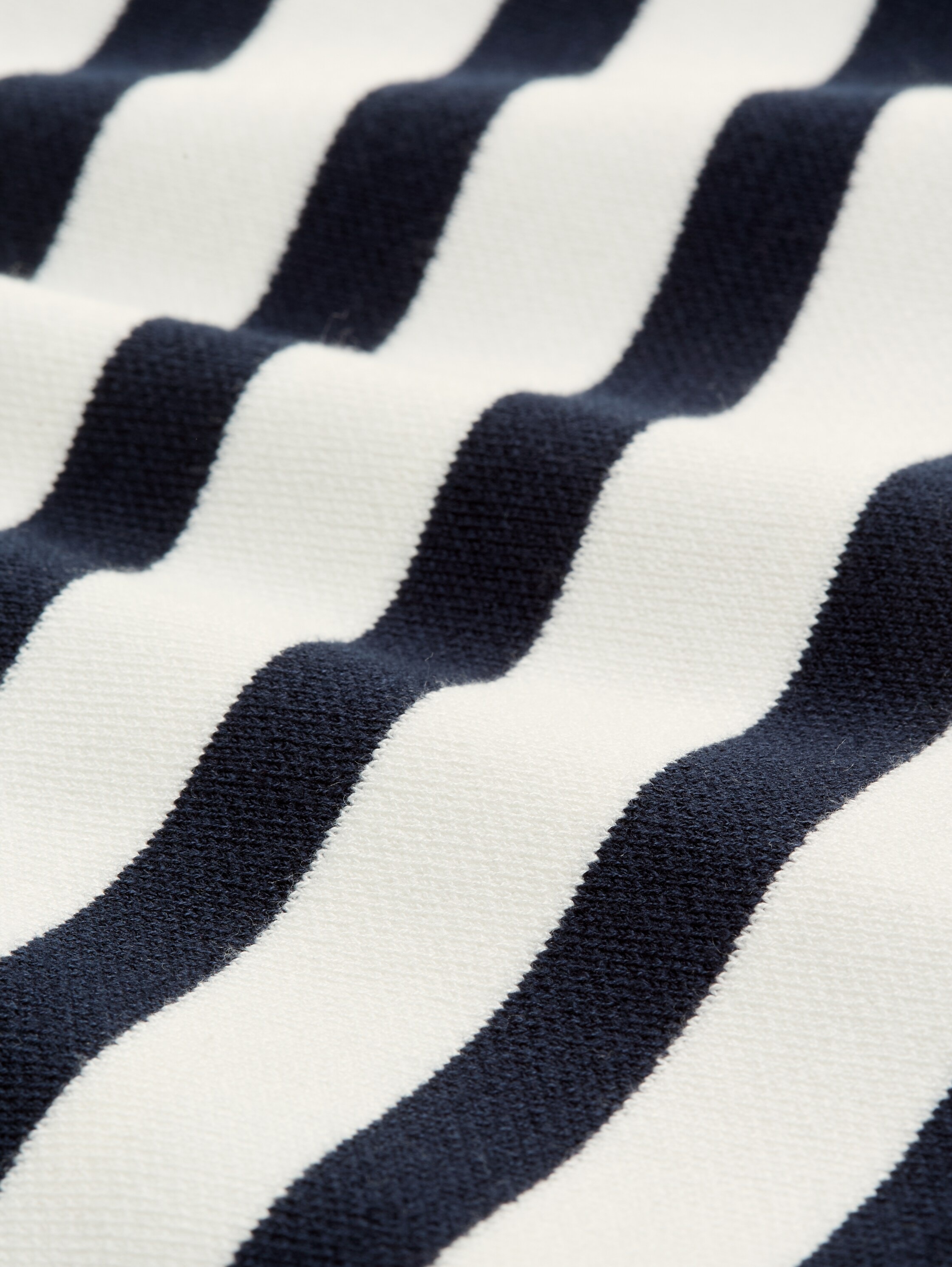 TOM TAILOR V-Ausschnitt-Pullover mit Streifen Muster