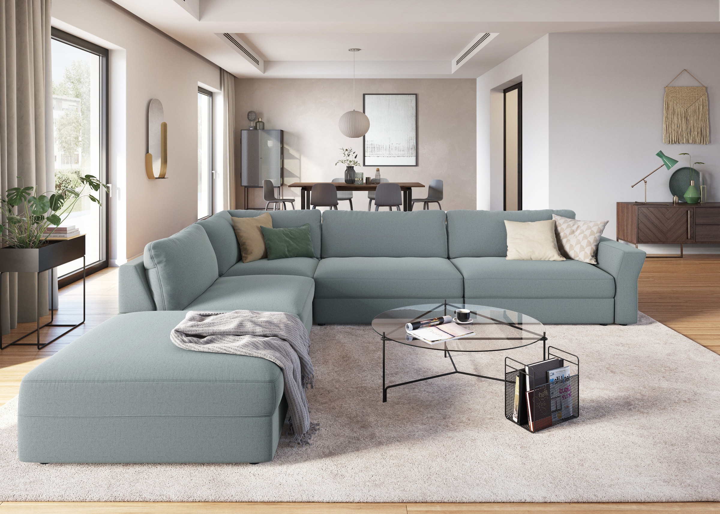 sit&more Ecksofa »Cadabra L-Form« Breite 356 cm, mit Sitztiefenverstellung