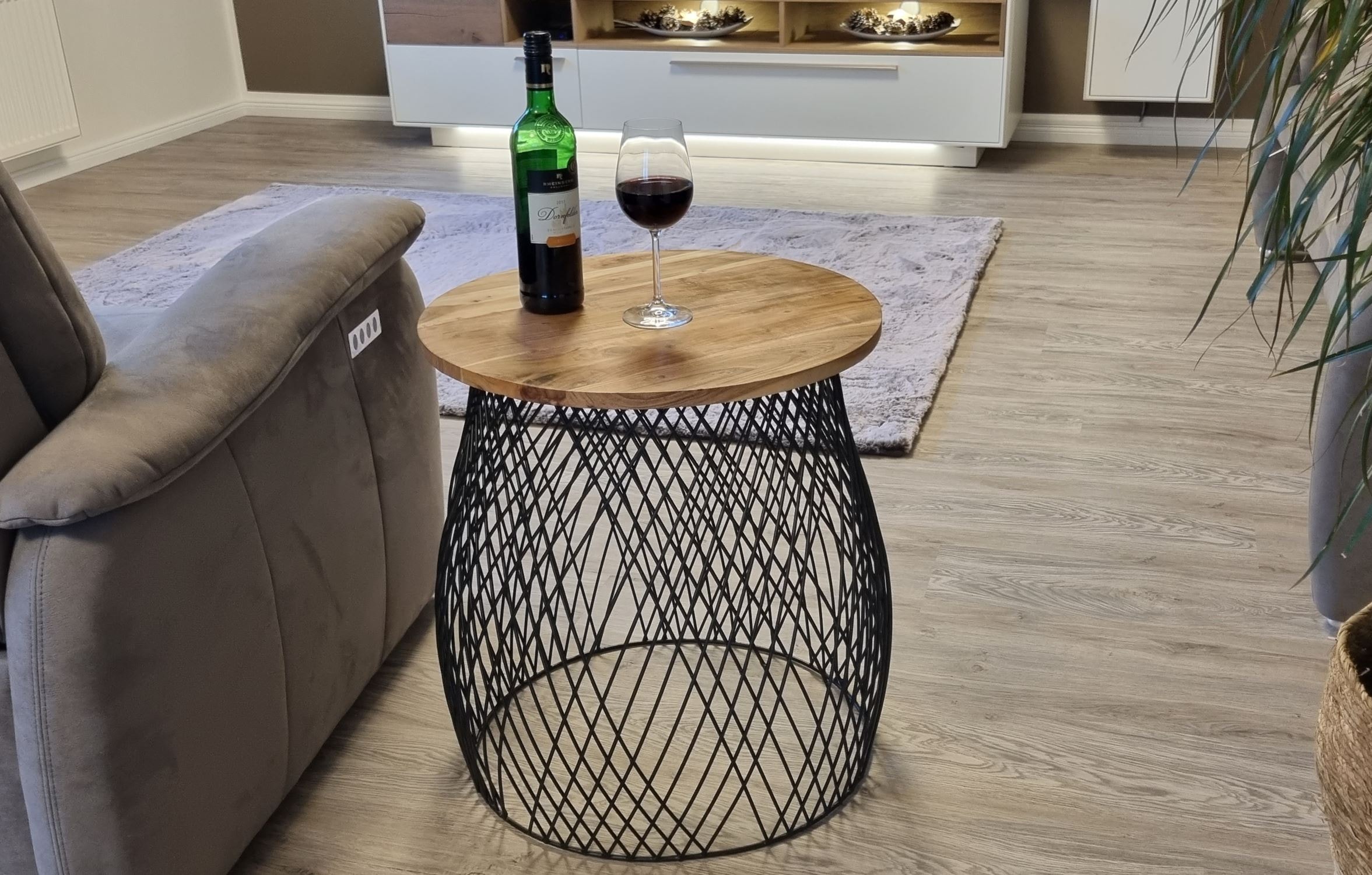Ambiente Haus Beistelltisch »Urban rundes Beistelltisch käfig -H 50cm« 1 Stk. tlg.